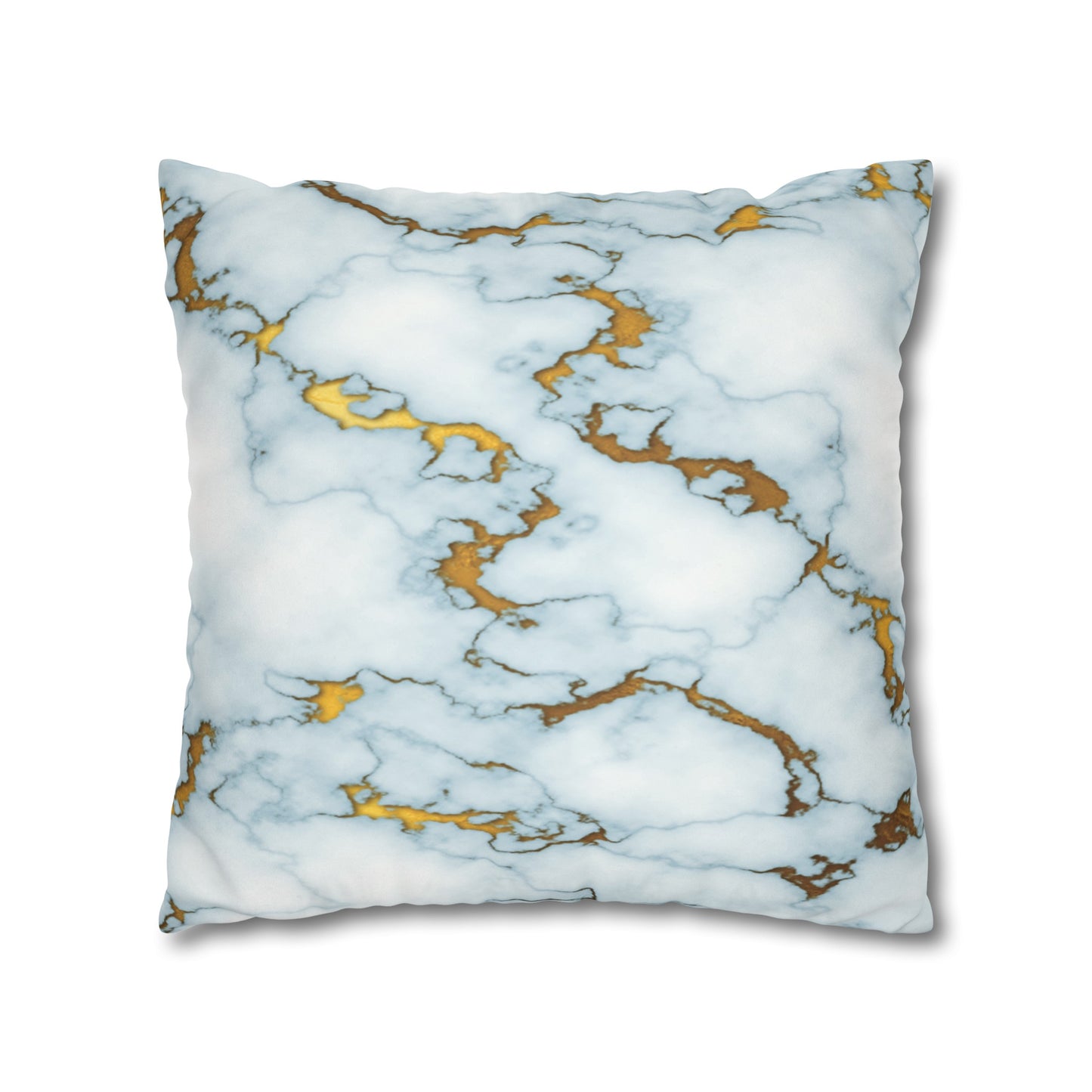 Faux Suede Pillowcase with Abstract print