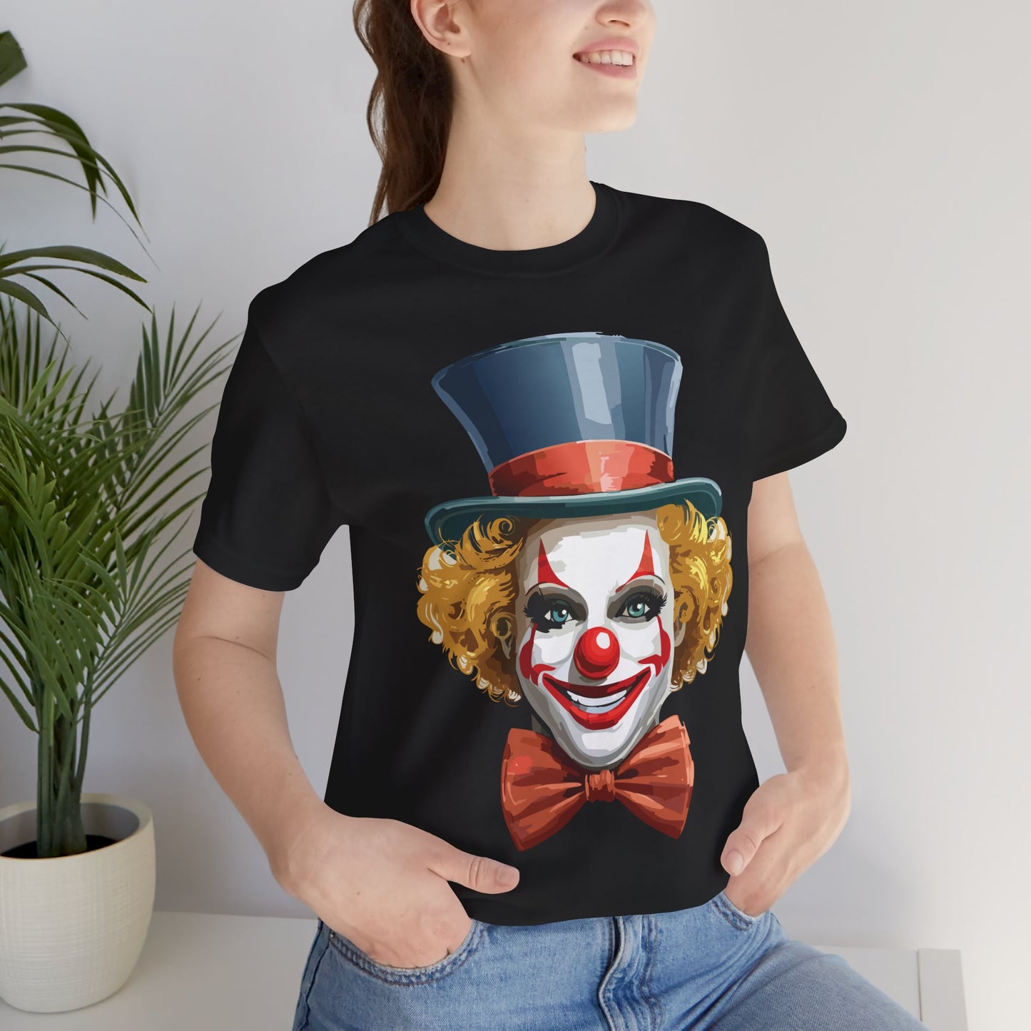 Clown Shirt, Funny Shirt, T-Shirt with Clown, Funny Art Design Tee, Circus Tees, Circus T-Shirt, Unisex Humor Wear 11