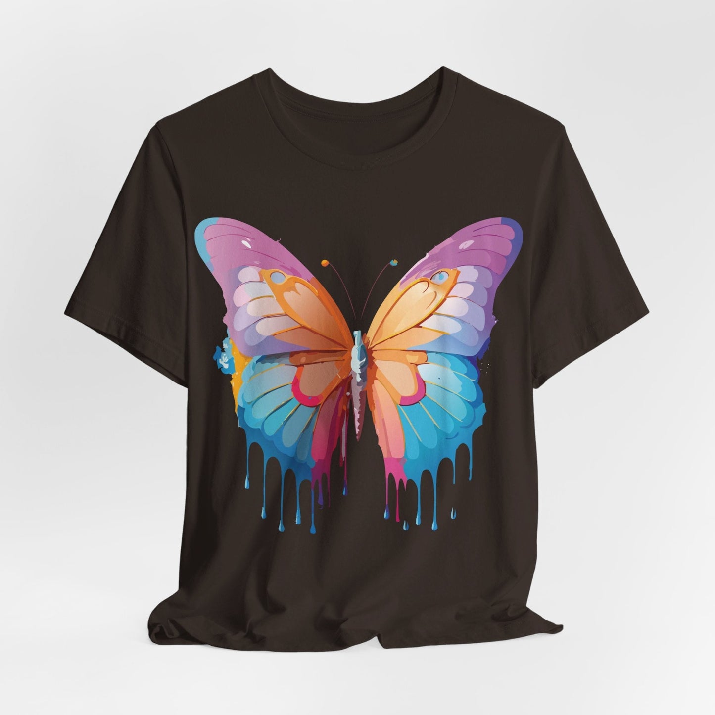 Butterfly Graphic Unisex 100 Cotton Lightweight Vintage Design Jersey Tee 90