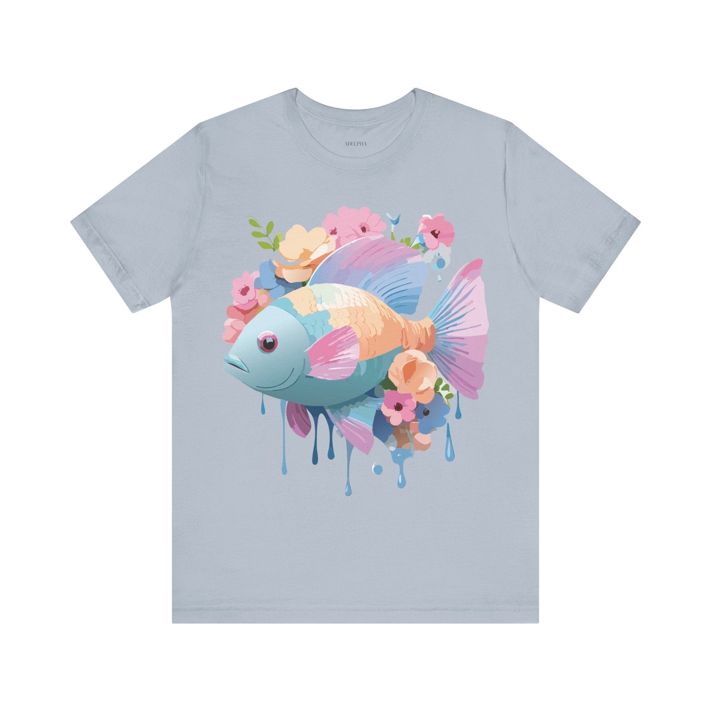 Fish Graphic Unisex 100 Cotton Vintage Artwork Tee 1