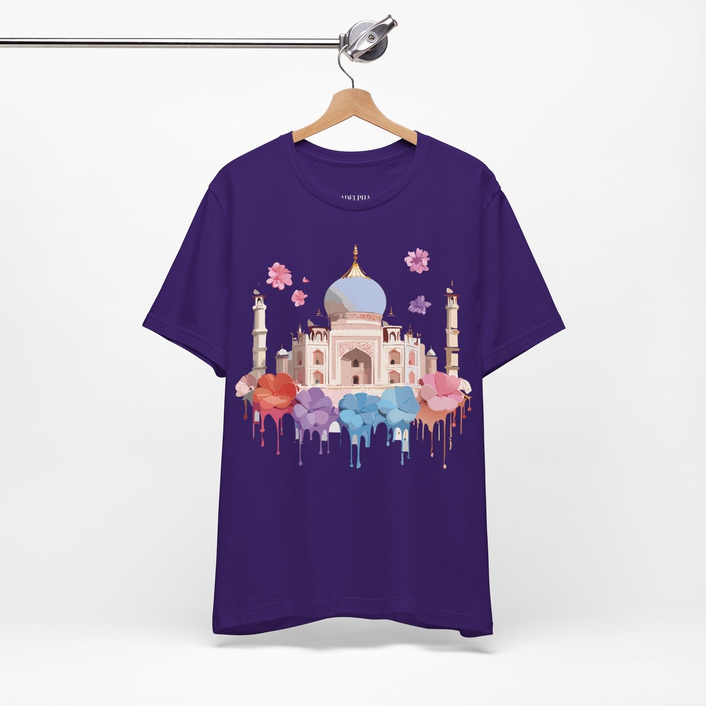 Taj Mahal Tourist Shirt Graphic Tee Unisex Vintage Inspired Adelpha Art Design Edition