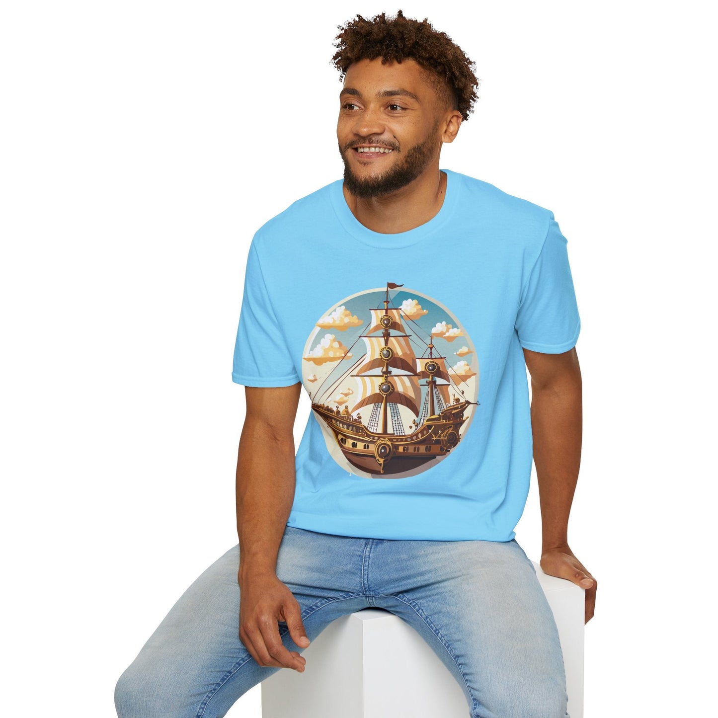 Ship T Shirt Frigate T Shirt Vessel Tee Gildan Softstyle 64000 Unisex Cotton Comfort
