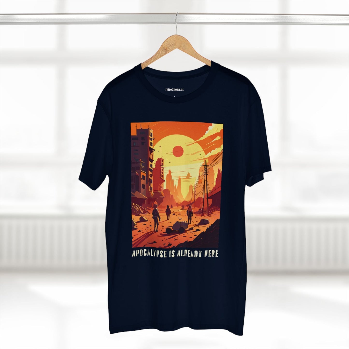Cataclysm Doomsday Unisex Premium Cotton Tee With Original Art Design From Retro2Nova Collection