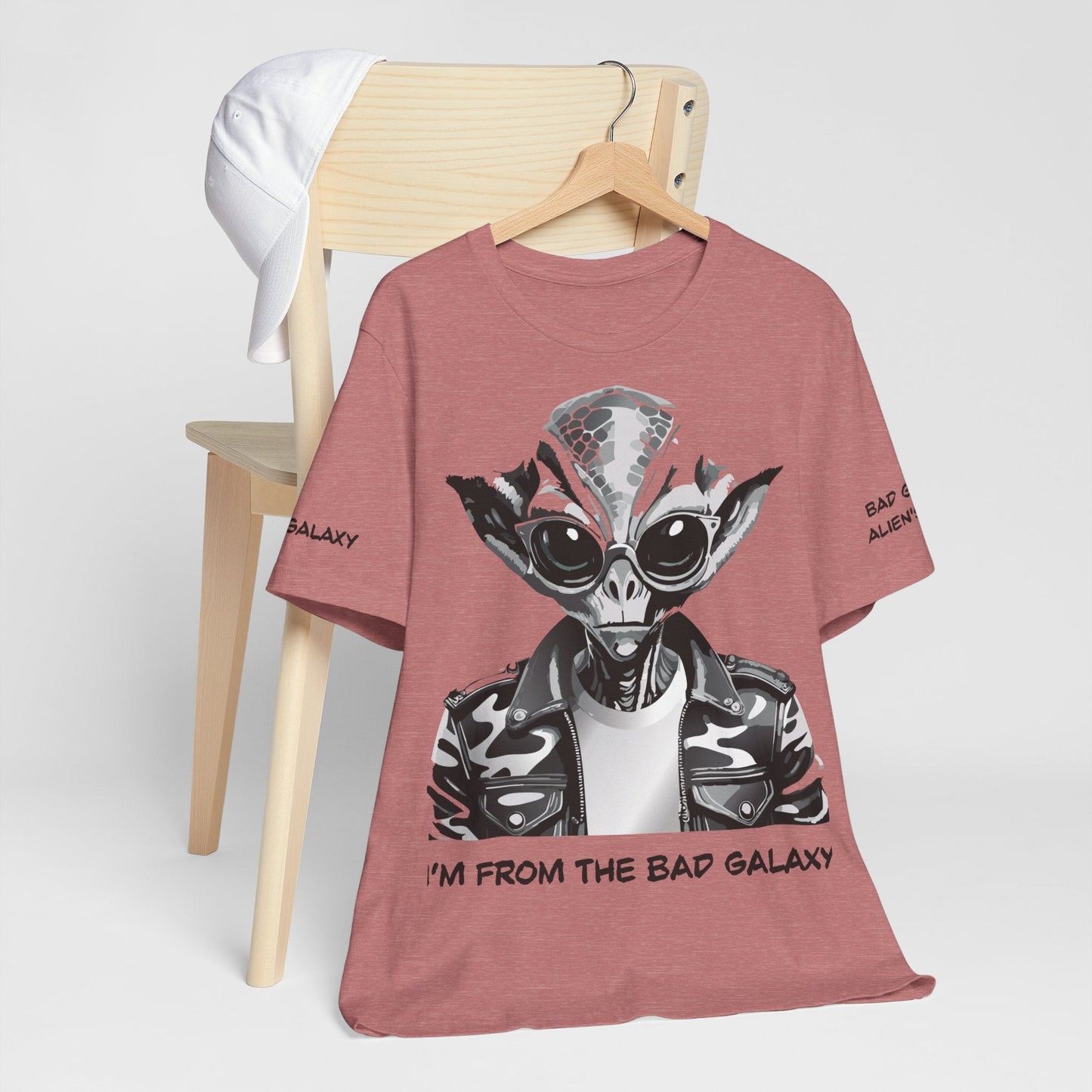 Alien Tee Shirt From Bad Galaxy Made To Order 100 Percent Cotton Eco Friendly Inks