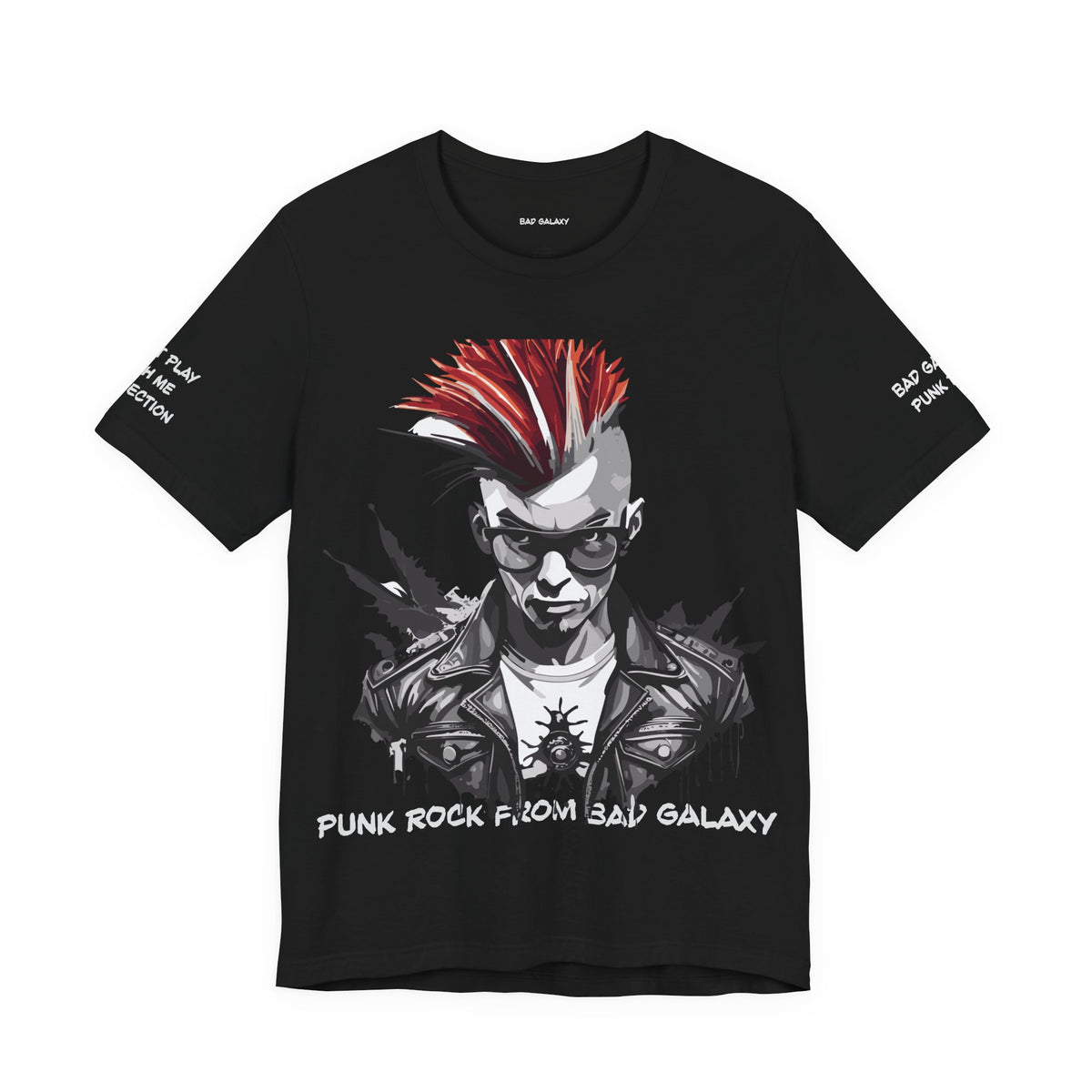 Punk Rock Graphic Unisex Cotton Bella+Canvas Tee with Art Design b24