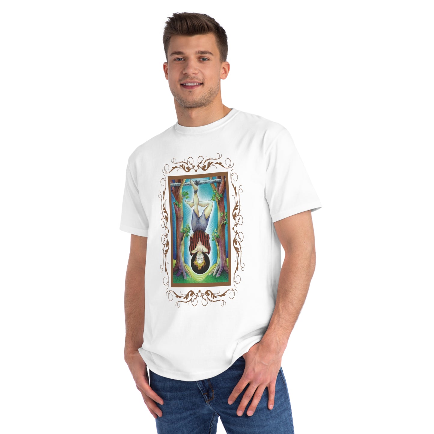 T-Shirt aus Bio-Baumwolle, Unisex, mit Tarotkarten