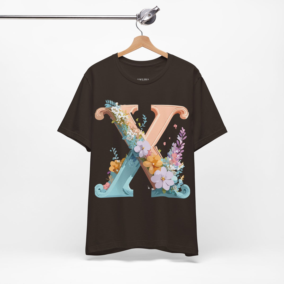 Letter X Graphic Unisex Cotton Bella+Canvas Tee with Art Letter Design