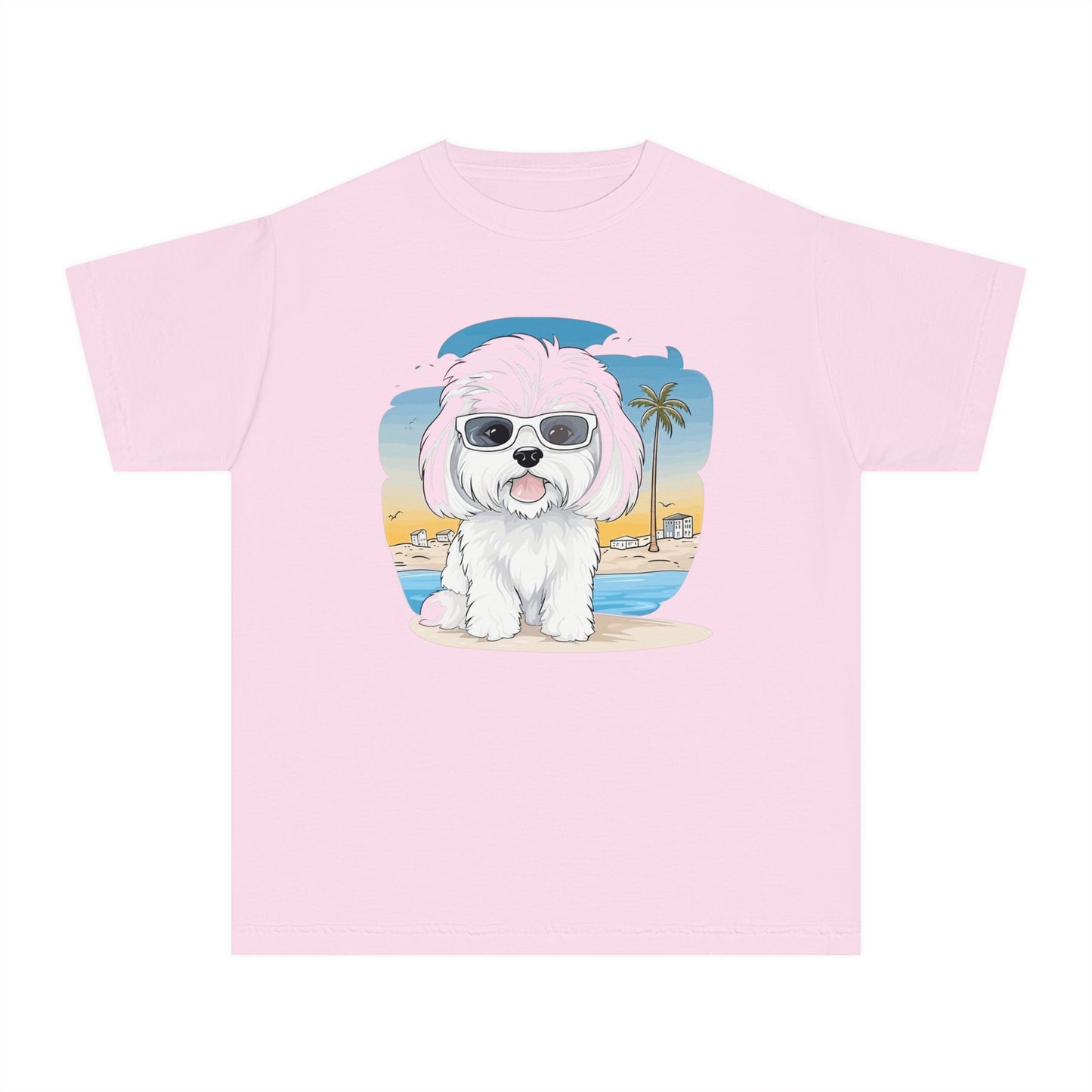 Youth Tee Shirt with Little Dog