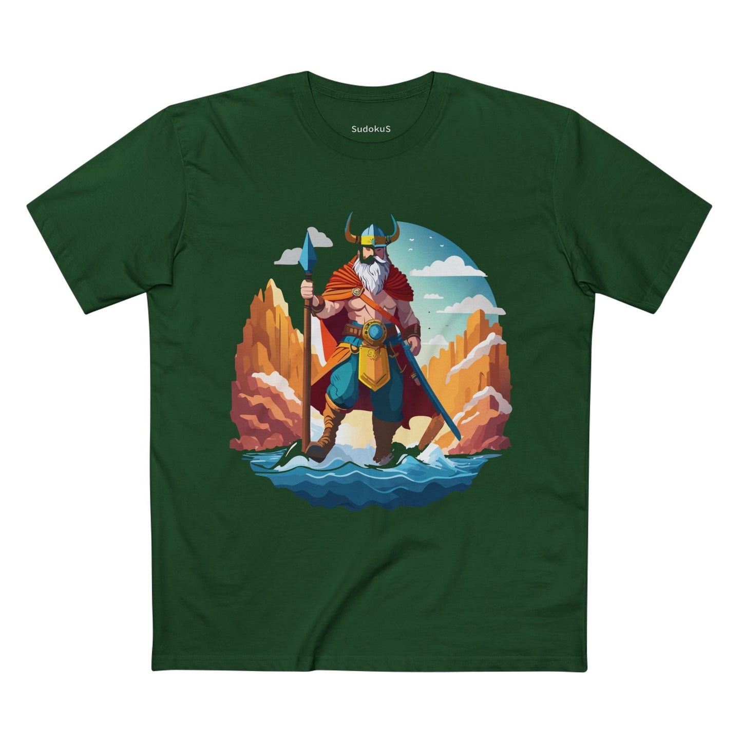 Viking Graphic Unisex 100 Cotton Staple Tee 7