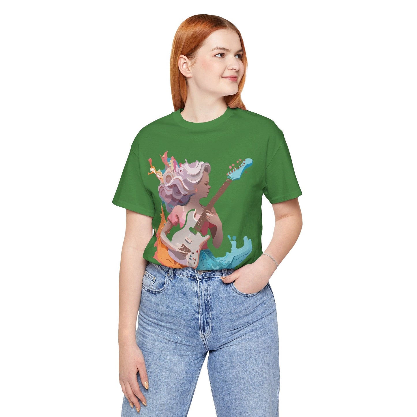 Adelpha Vintage Music Graphic Tee Unisex Short Sleeve Jersey Shirt for Everyday Wear