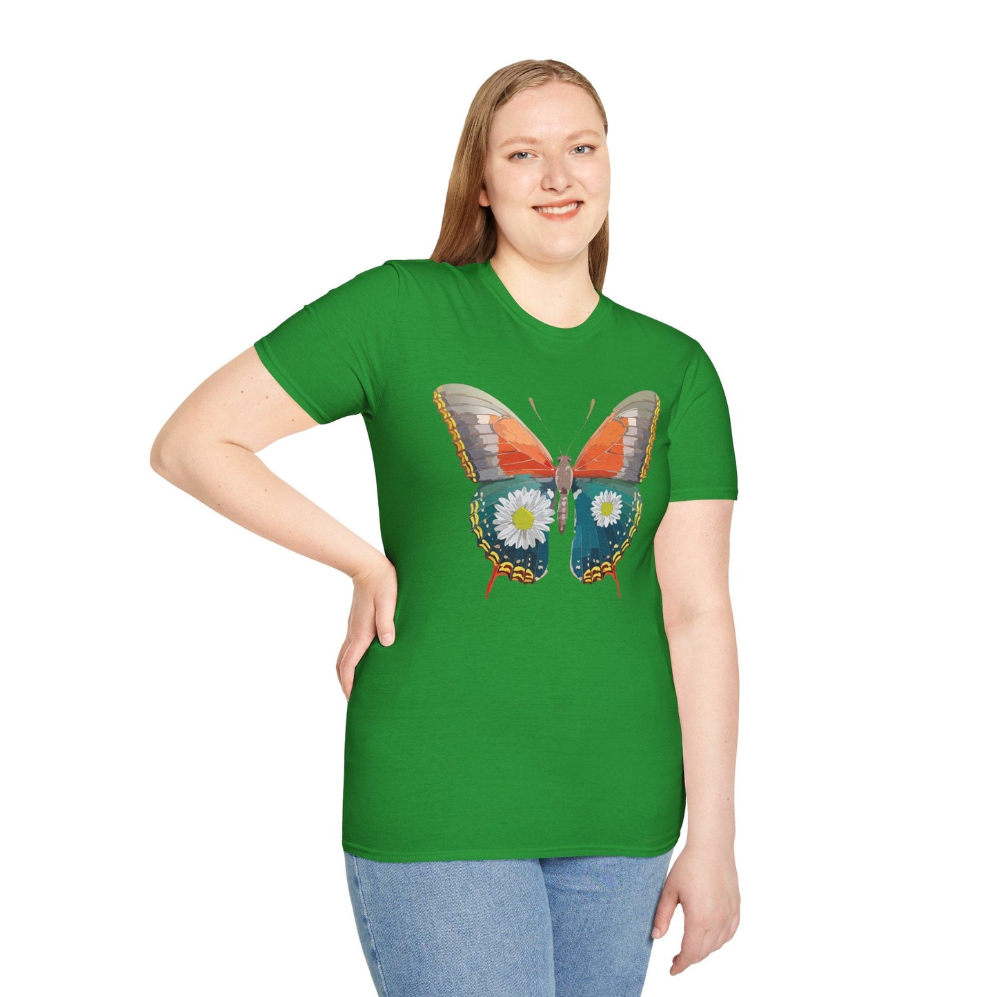 Butterfly Shirt Unisex Gildan Softstyle 64000 Short Sleeve T Shirt Monarch Design