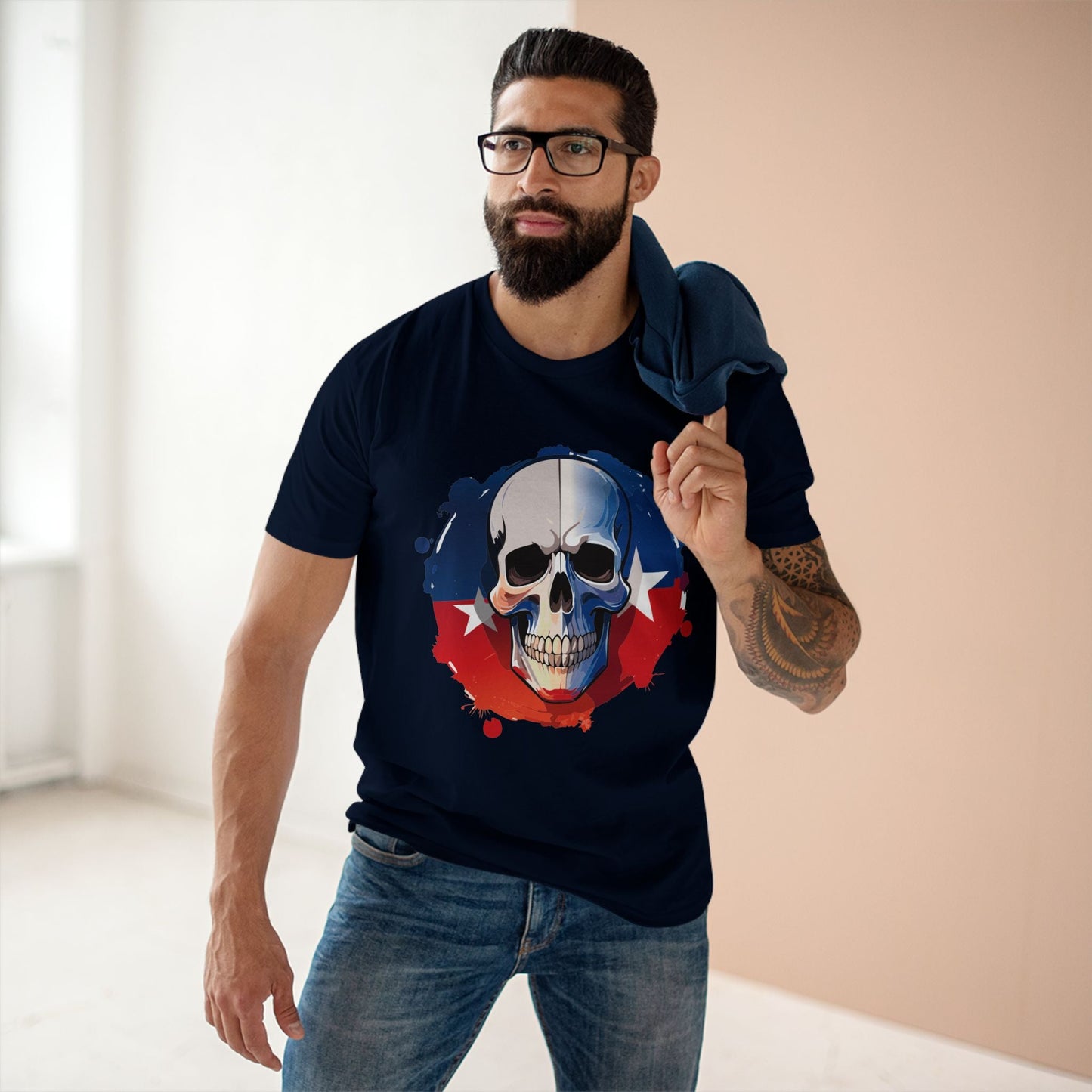 Skull And Skeleton Shirt Unisex Premium Cotton Tee With Original Art Design From Retro2Nova