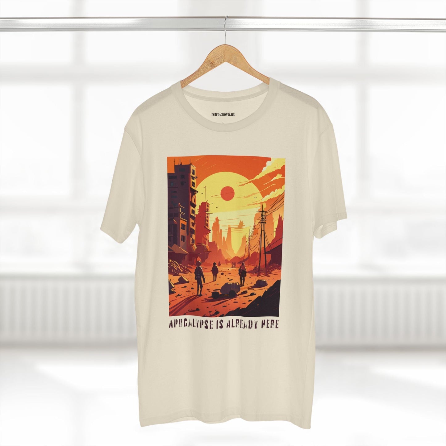 Cataclysm Doomsday Unisex Premium Cotton Tee With Original Art Design From Retro2Nova Collection