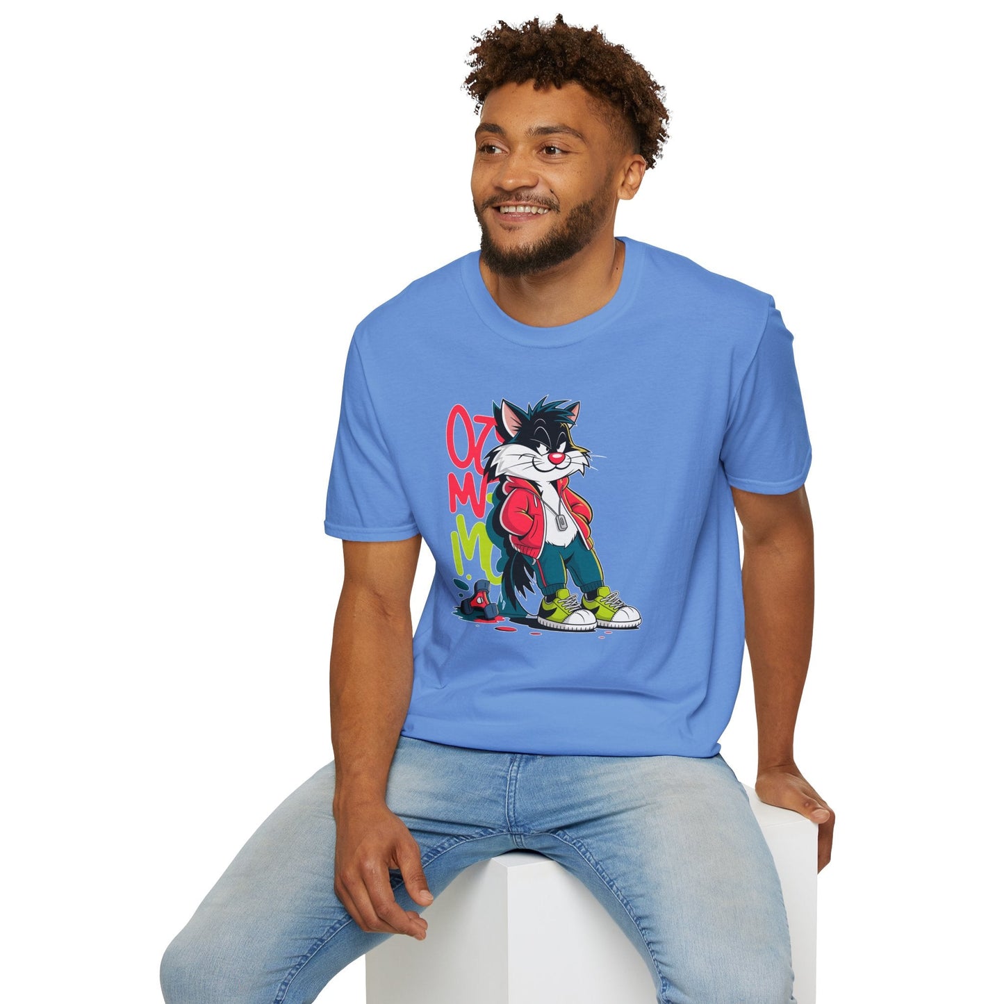 Cartoon T Shirt With Animals And Animation Tee For Unisex Softstyle Gildan 64000