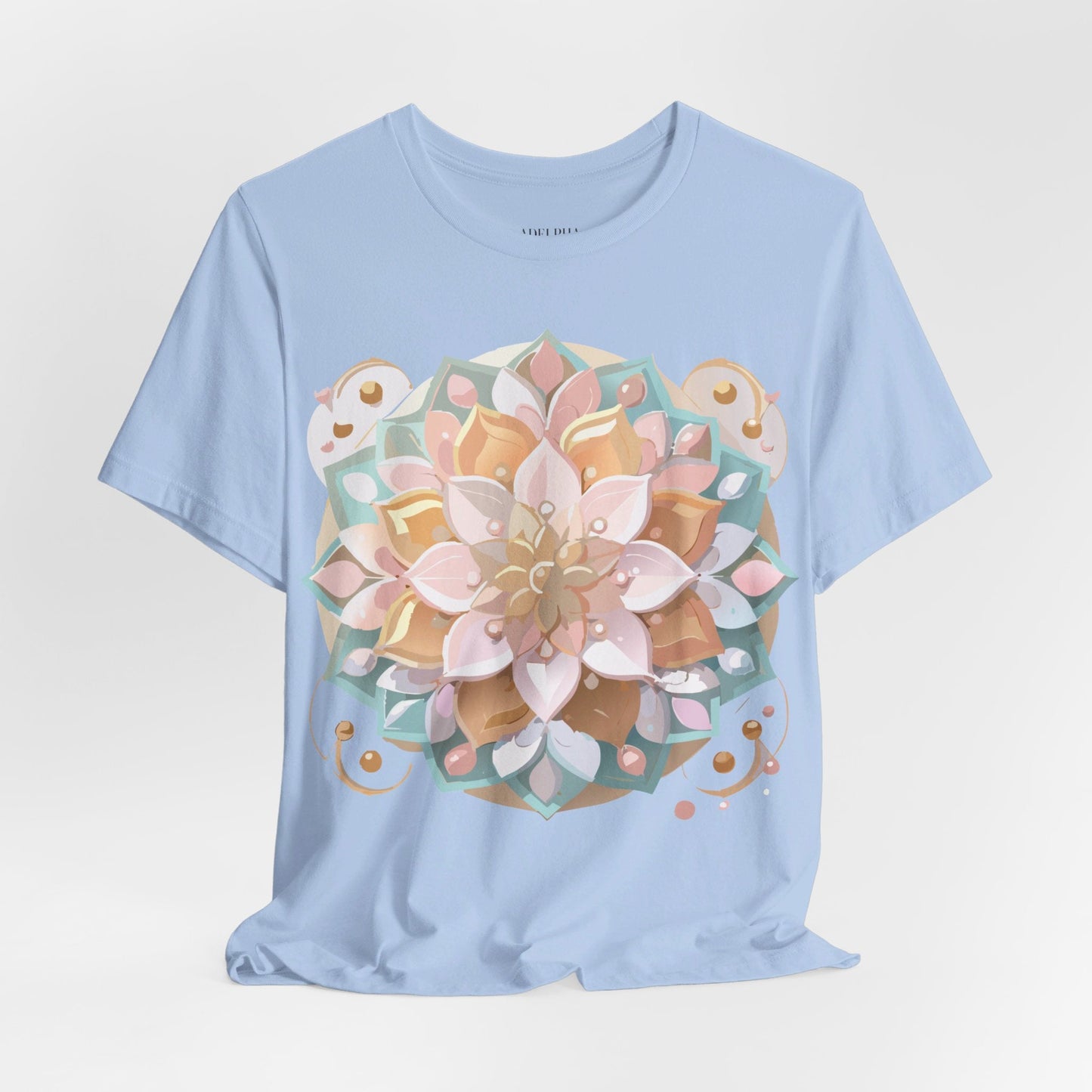 Mandala Shirt Graphic Tee Unisex Adelpha Vintage Inspired Art Design Premium Apparel