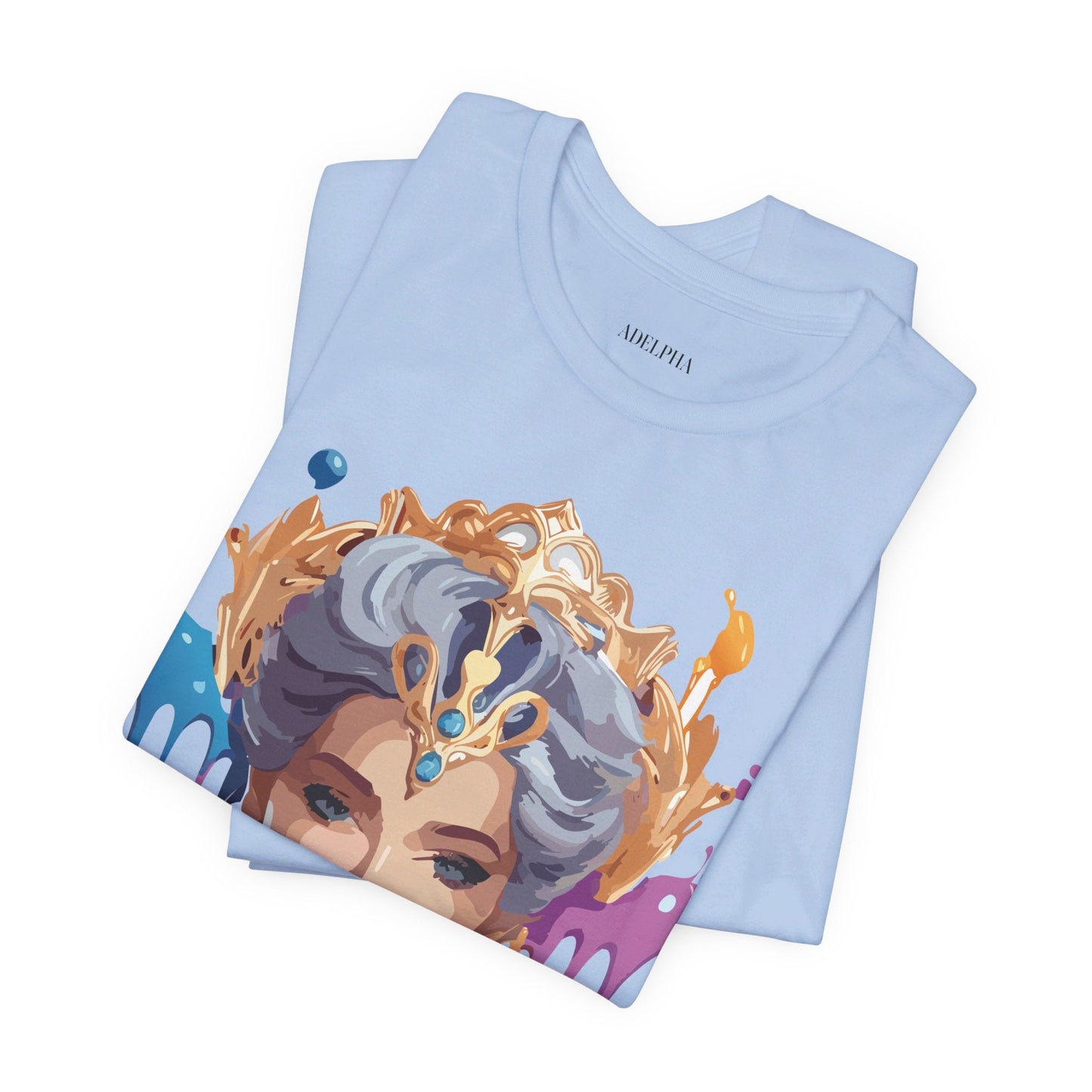 Queen Graphic Tee Unisex Jersey Short Sleeve Adelpha Art Design Vintage Inspired