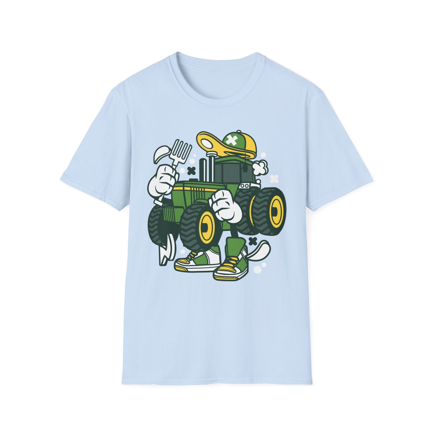 Cartoon T Shirt Animation Tee Funny Design Unisex Softstyle Cotton Shirt 64000 Comfort