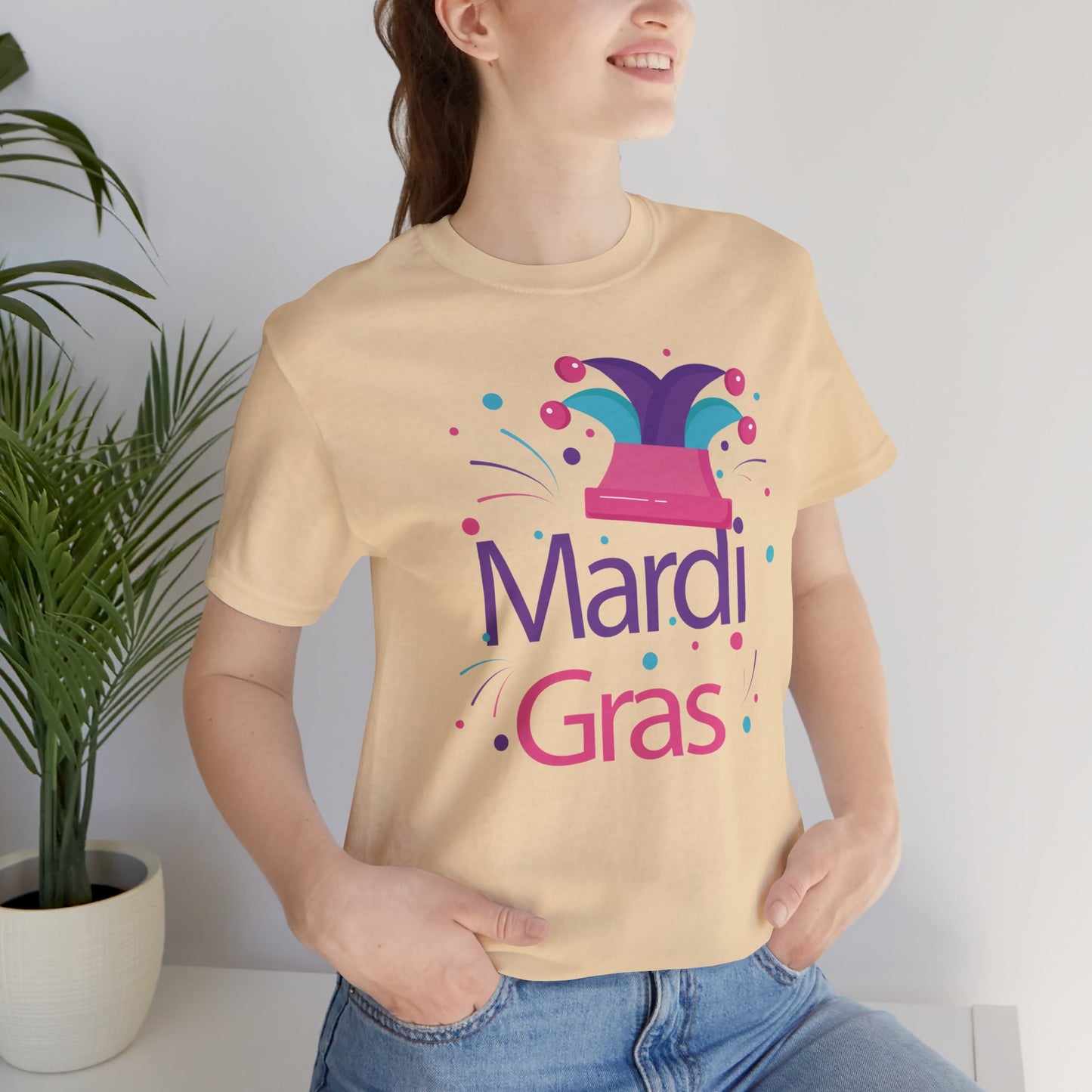 Tee-shirt en coton unisexe pour Mardi Gras