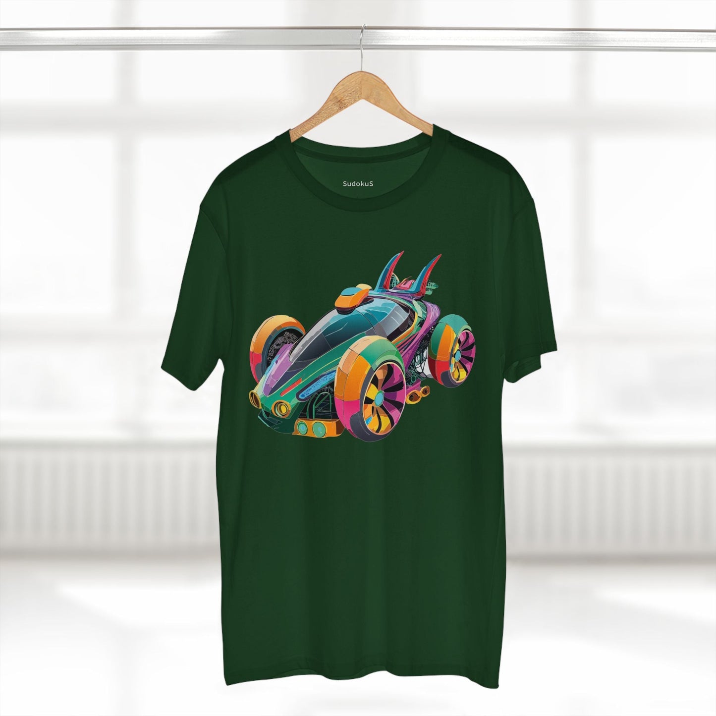 Car Graphic Unisex 100 Cotton Staple Tee 22