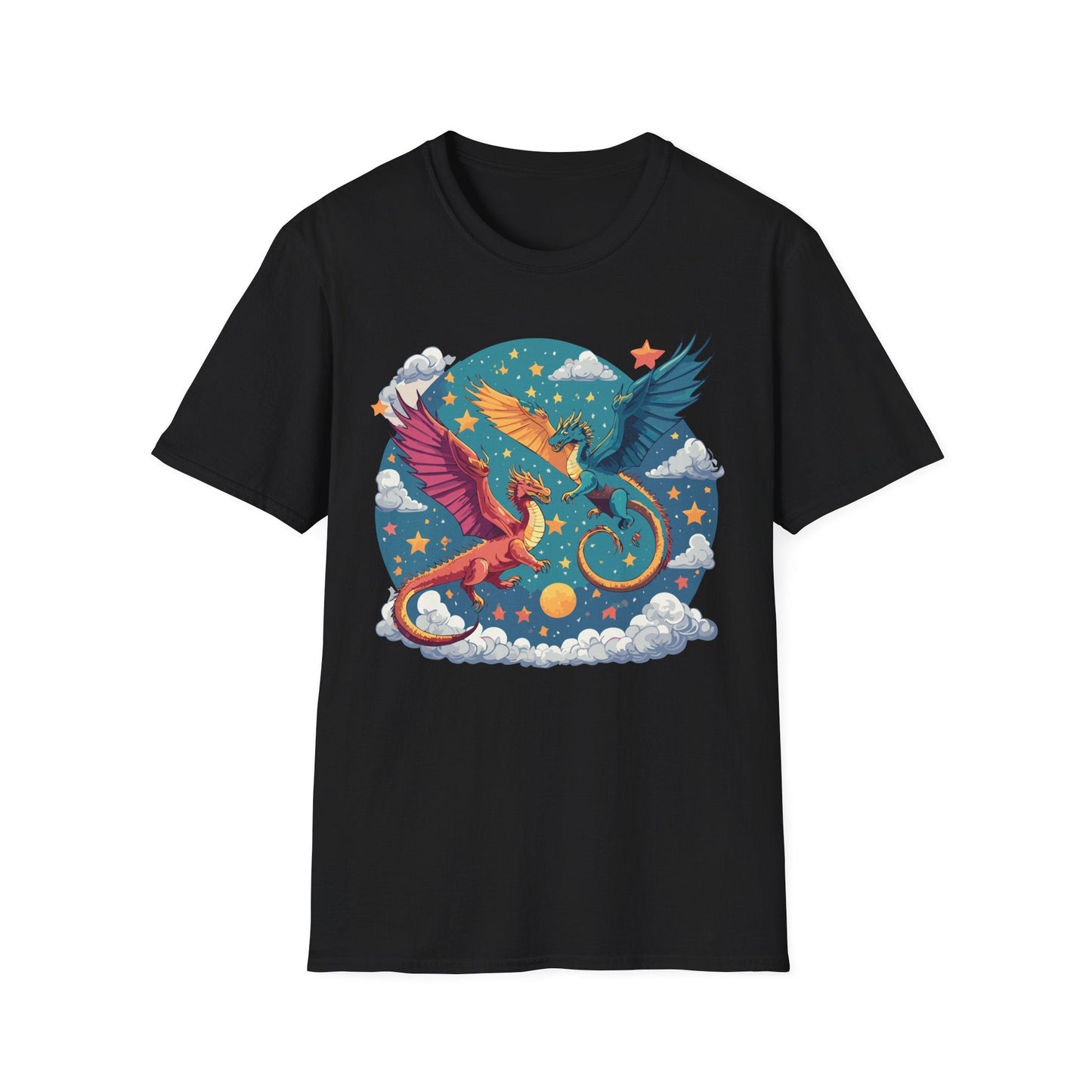 Dragon Graphic Unisex 100 Cotton Tee with Animal Artwork Design 18