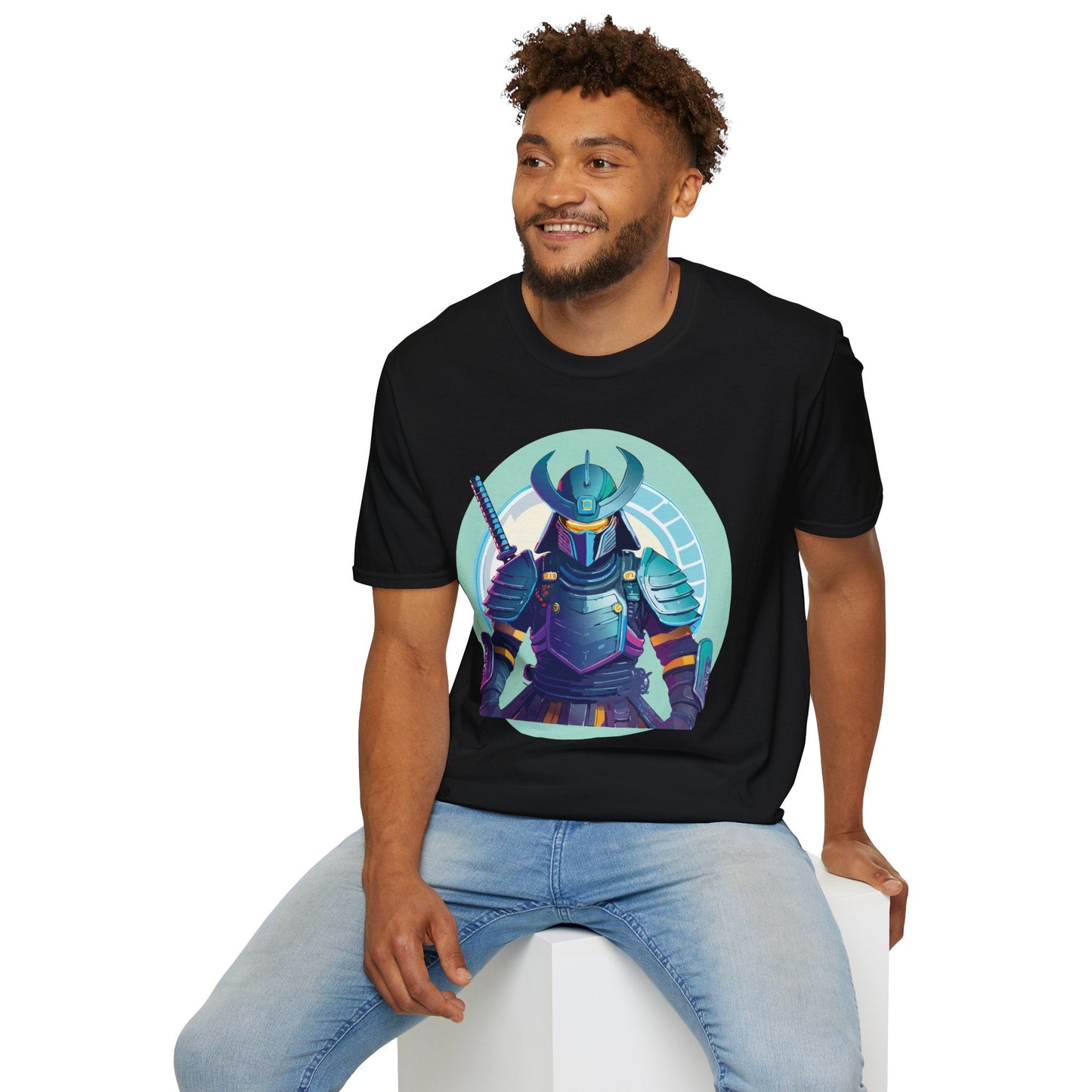 Samurai T Shirt Unisex Softstyle Tee Gildan 64000 Lightweight Ring Spun Cotton Everyday Comfort