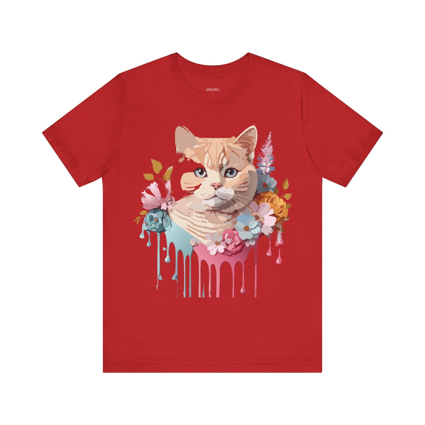 Adelpha Cat Graphic T Shirt Unisex Short Sleeve Art Design Tee Vintage Inspired