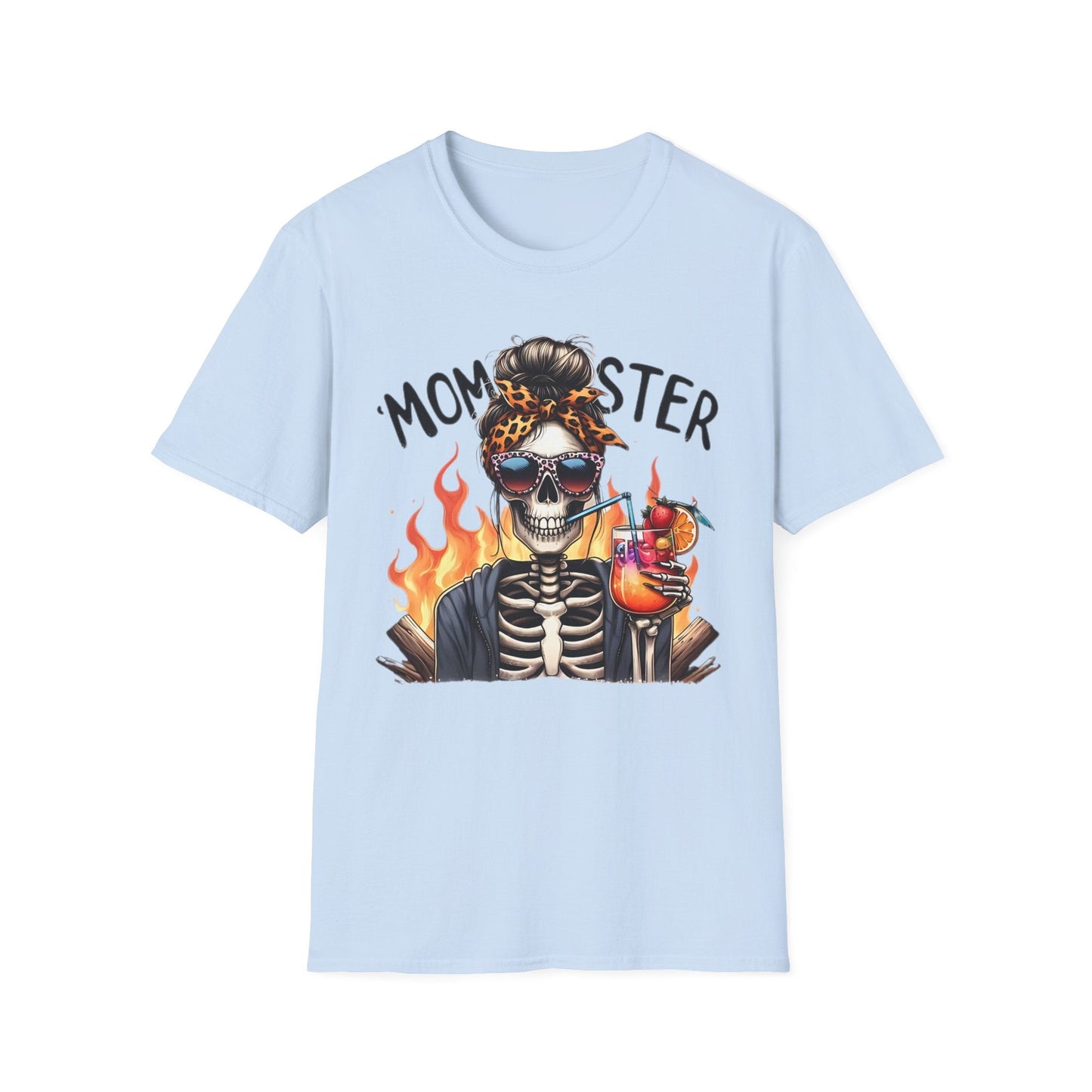 Skull Tee Shirt Unisex Skeleton Shirt Softstyle Gildan 100 Percent Cotton Graphic Tee
