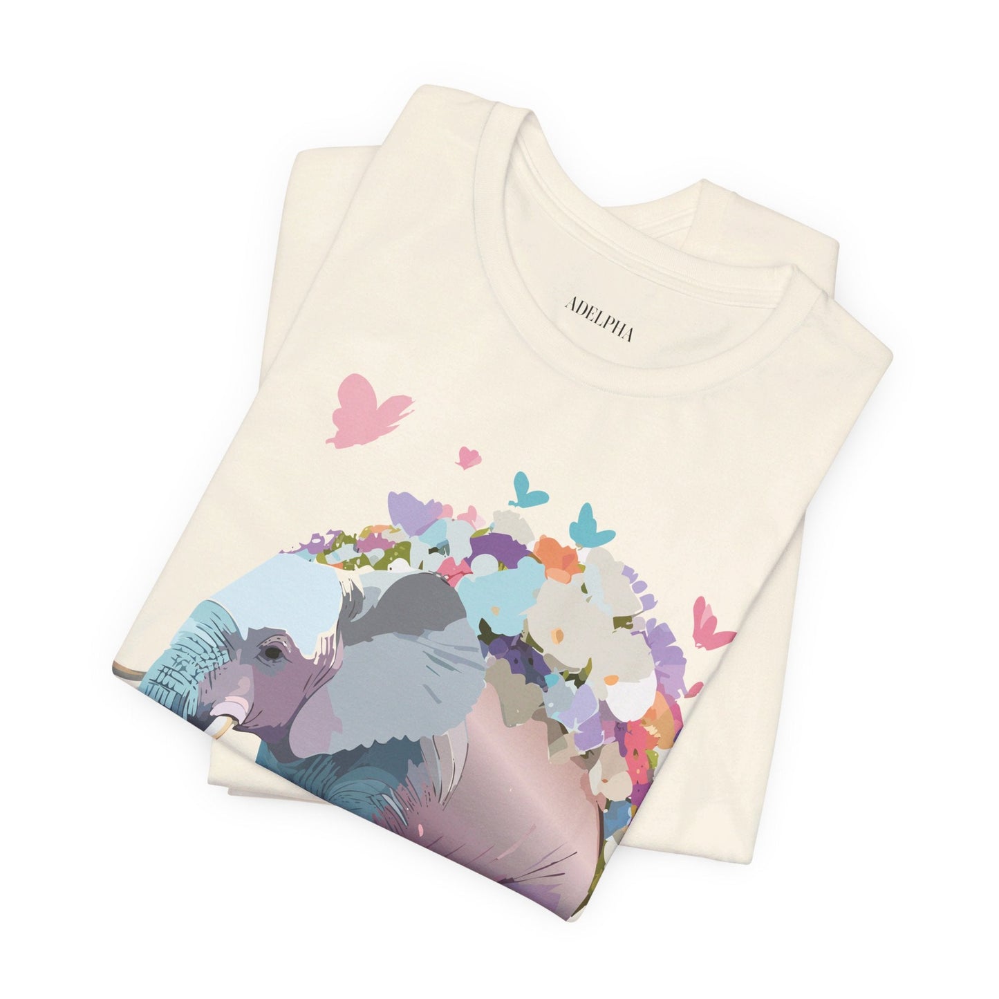 Elephant Graphic T Shirt Unisex Vintage Inspired Artwork By Adelpha Short Sleeve Tee
