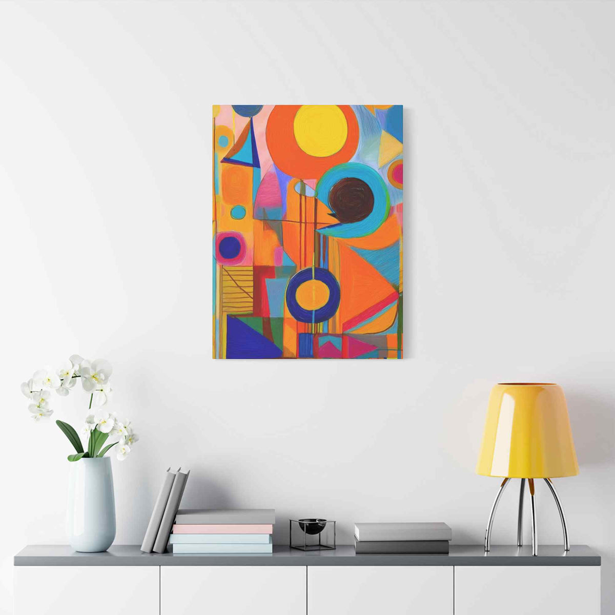 Abstract Painting Print Canvas 20x24,20x30,24x30, 24x32,24x36,30x40, 32x48,36x48,40x60 Pine-Wood Inner Frame ABS-12