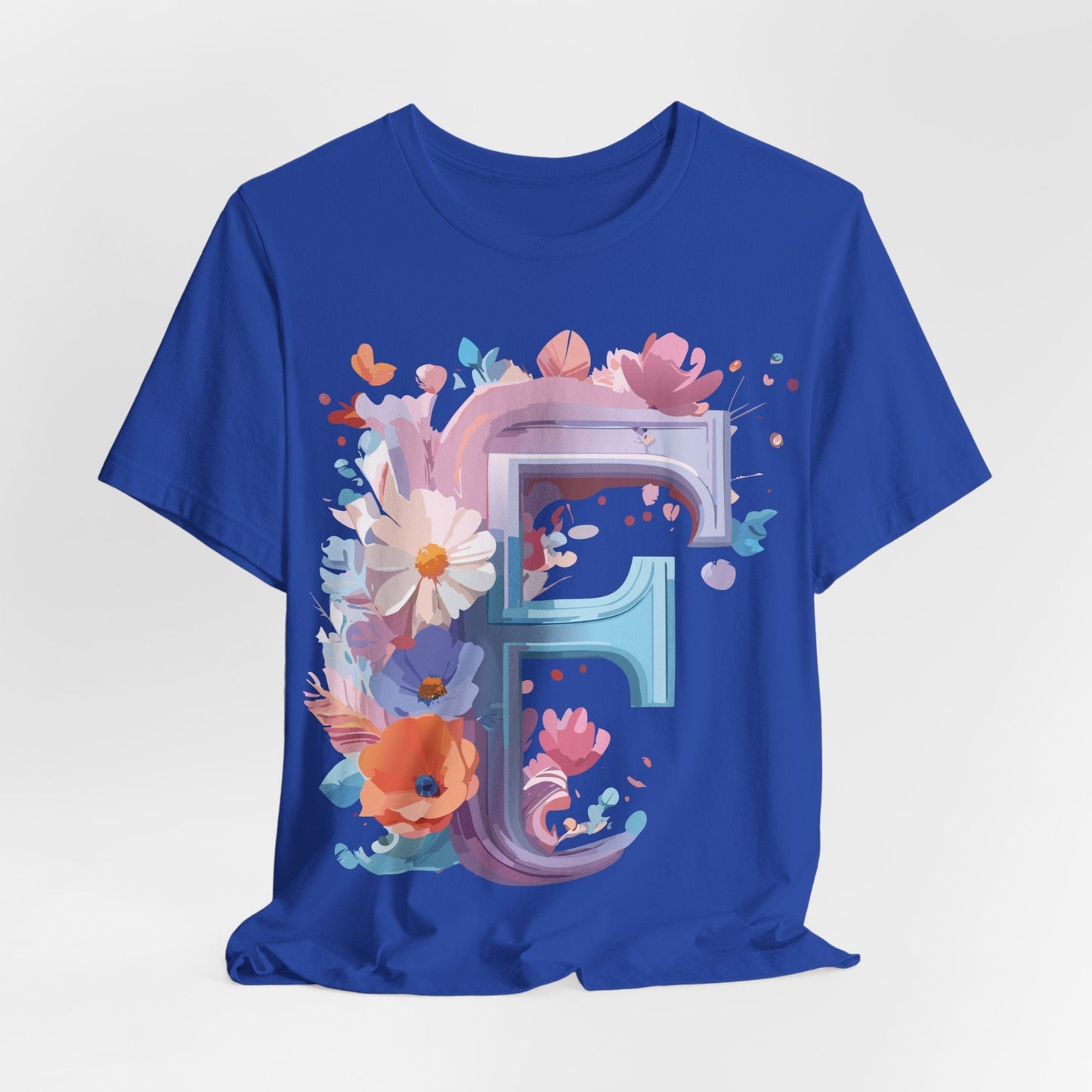 Letter F Shirt Graphic Tee Unisex Vintage Inspired Artwork From Adelpha Premium Short Sleeve