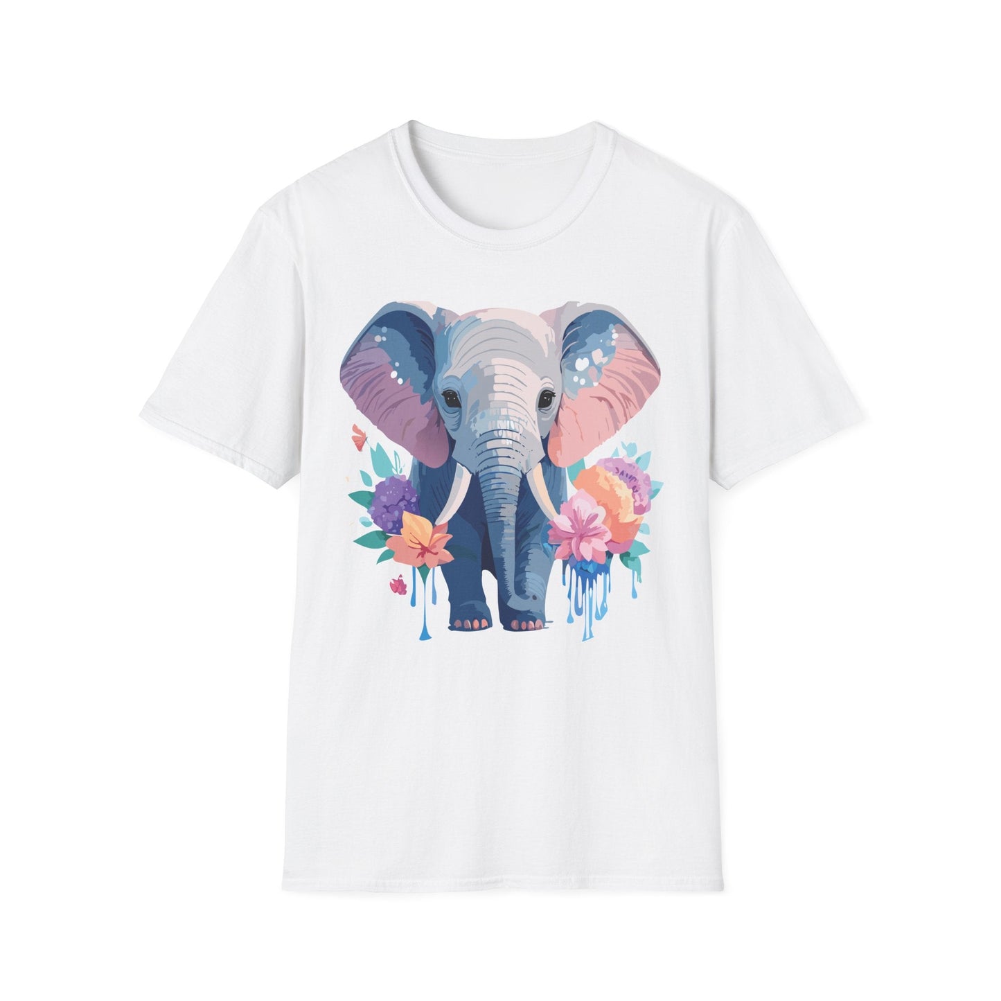 Elephant Graphic T Shirt Unisex Softstyle 64000 Cotton Animals T Shirt For Adults Premium
