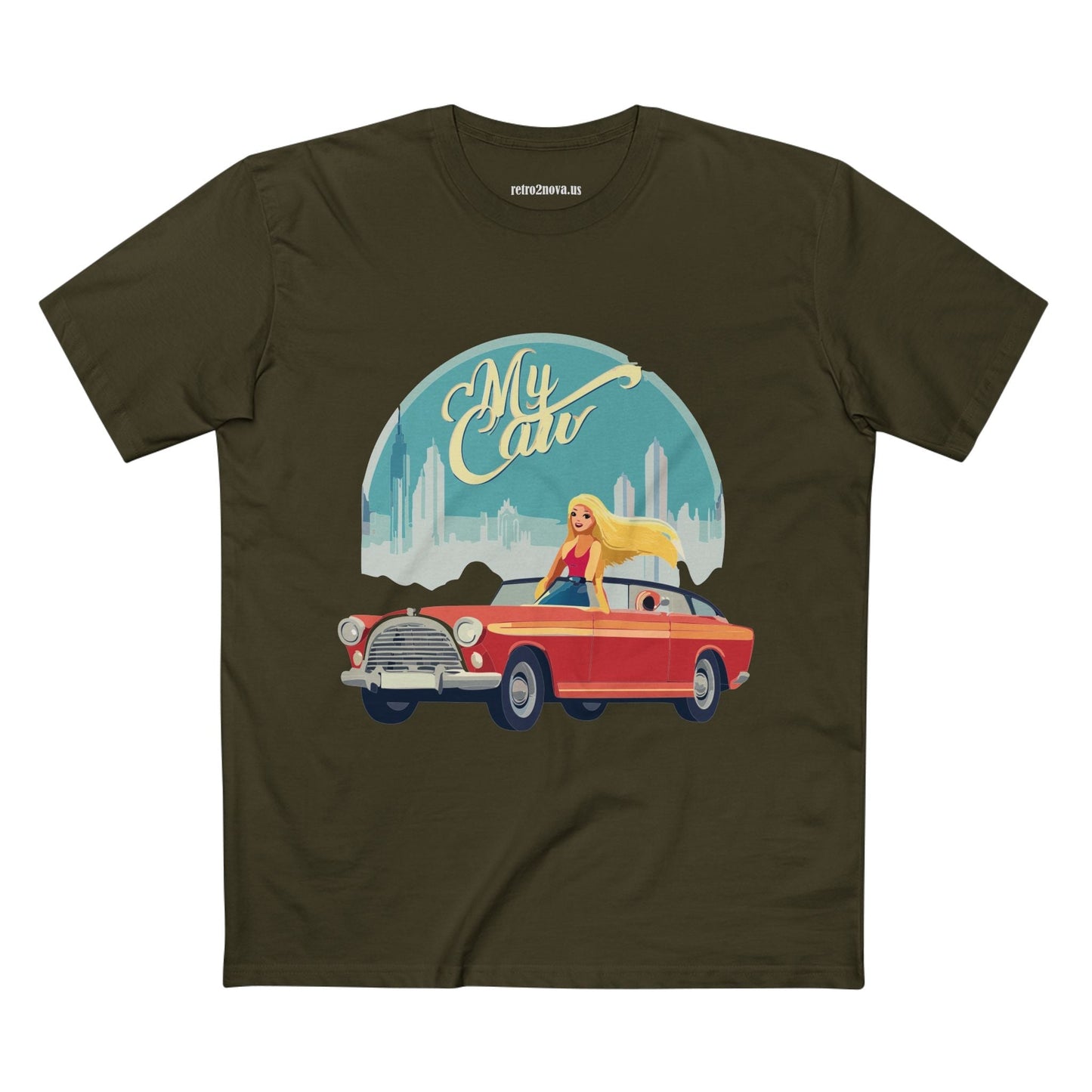 Retro Car Shirts Vintage Car RC13 Unisex Premium Cotton Tee With Original Art Design Retro2Nova