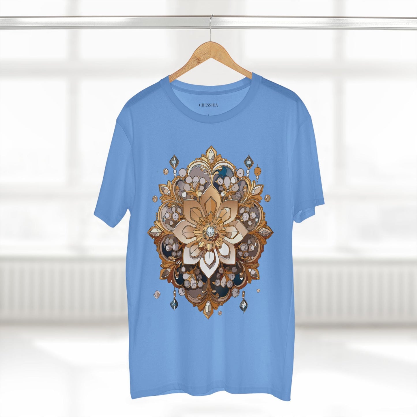 Floral Graphic T-Shirt Unisex 100 Cotton Art Design with Antique Flowers Tee 22