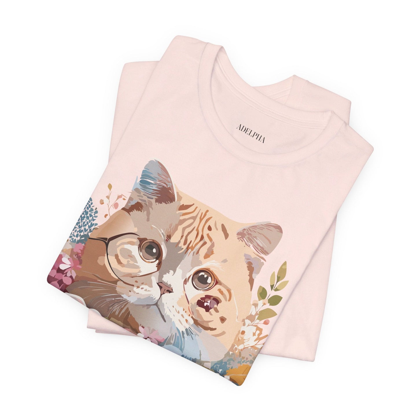 Cat Graphic Tee Unisex Vintage Inspired Shirt By Adelpha Original Artwork