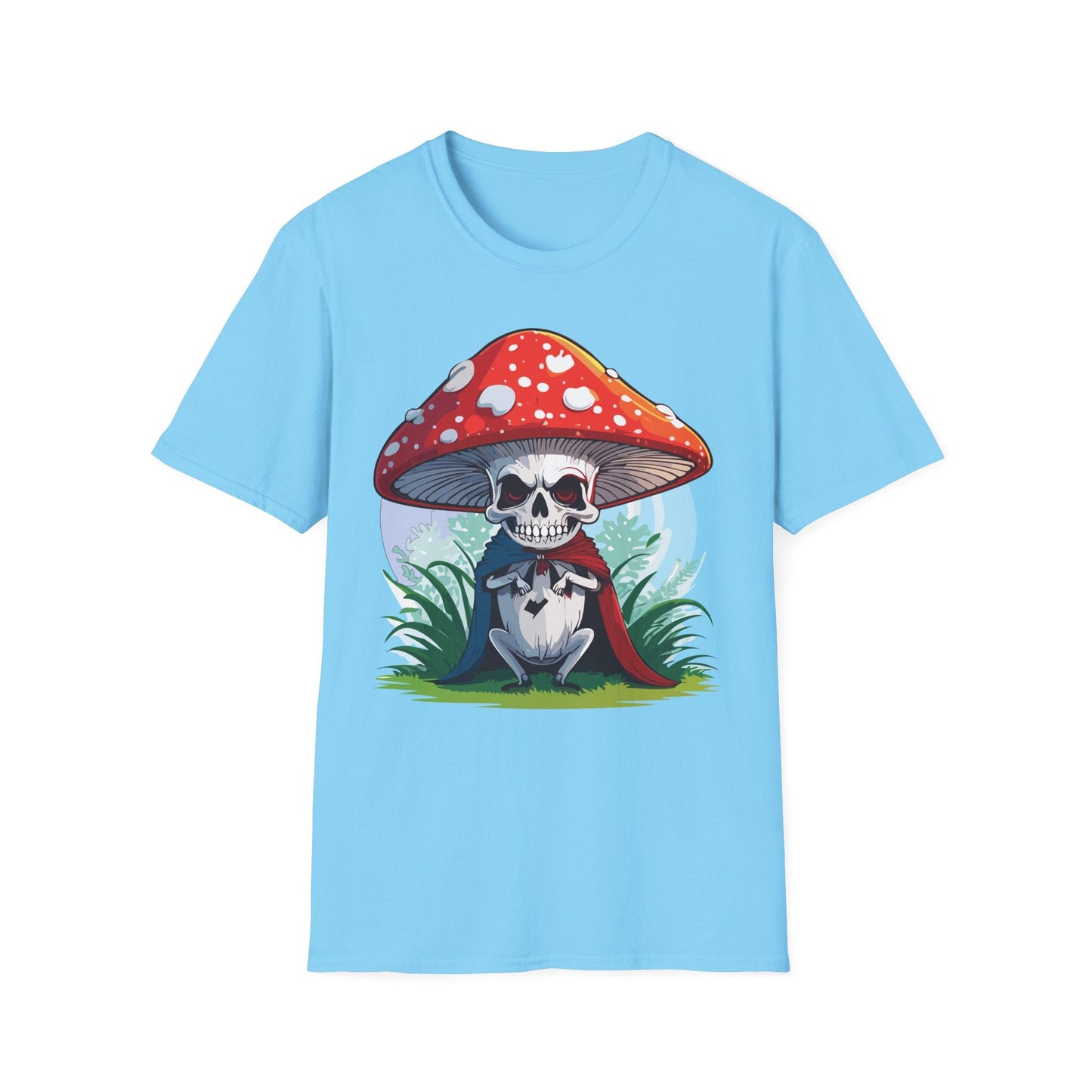 Mashroom Tee Shirt Unisex Gildan Softstyle Short Sleeve Cotton Tee With Funny Mashroom Graphic