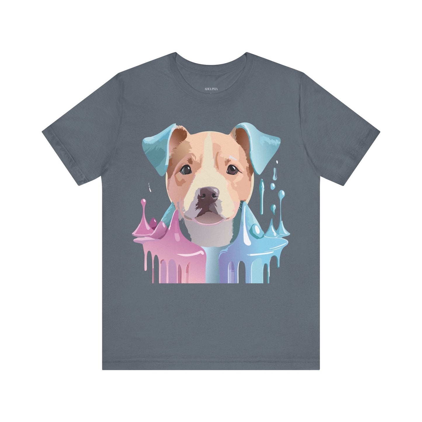 Unisex Dog Graphic Tee With Vintage Inspired Artwork By Adelpha Short Sleeve Shirt