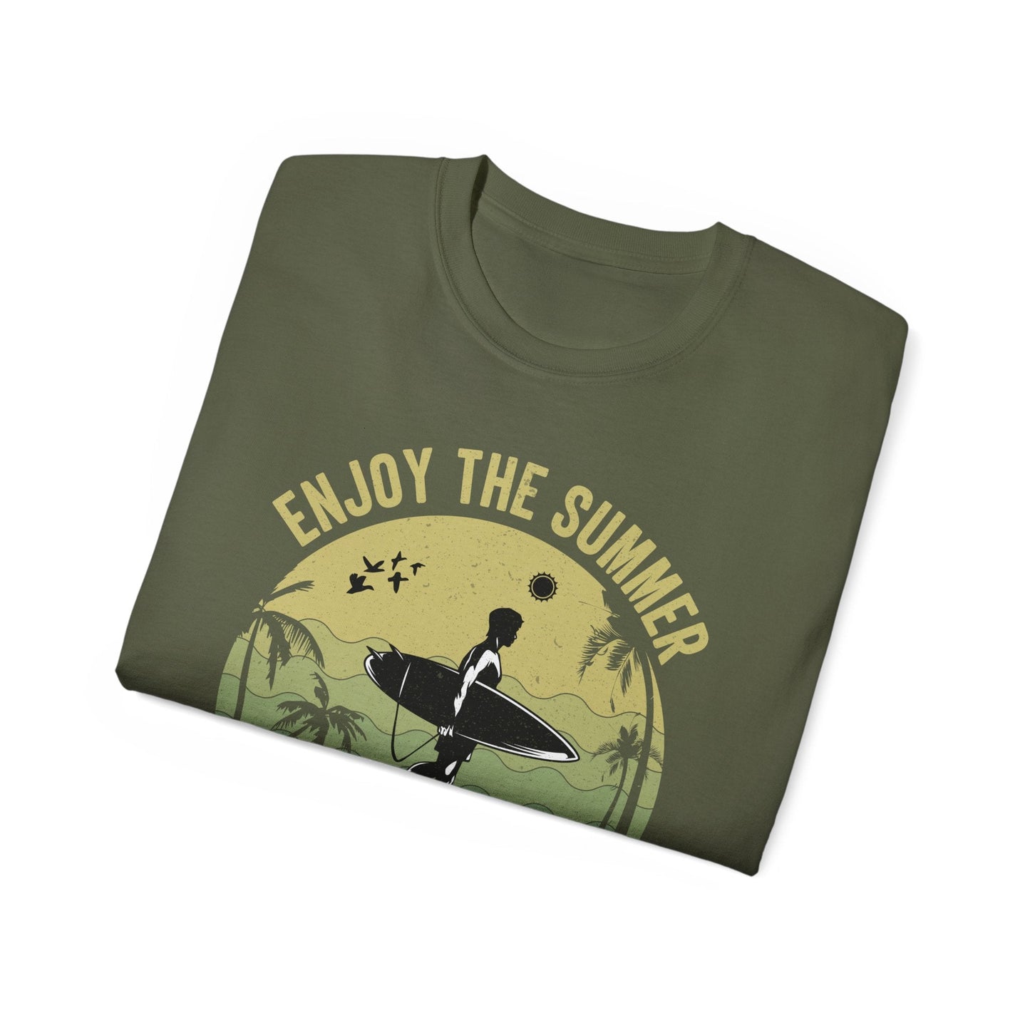 Summer Surf Art Design T Shirt TeeGallery Gildan 2000 Unisex Cotton Tee Apparel Collection