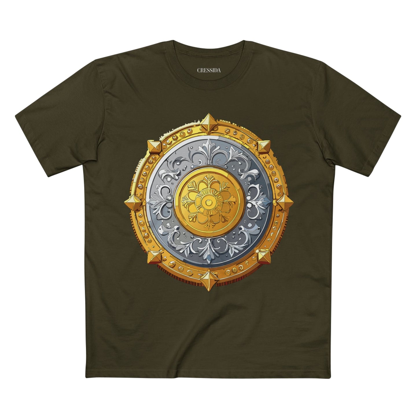 Antique Gold Coin Graphic Design T-Shirt Unisex 100 Cotton With Golden Print Artwork Tee 22