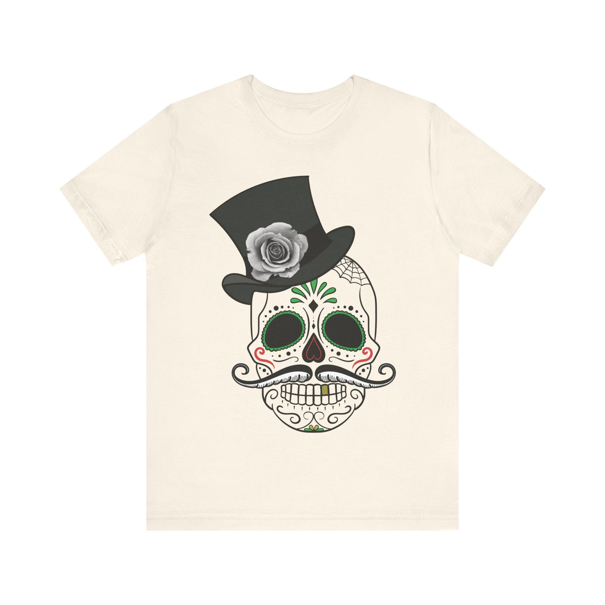 Camiseta unisex de algodón con calavera