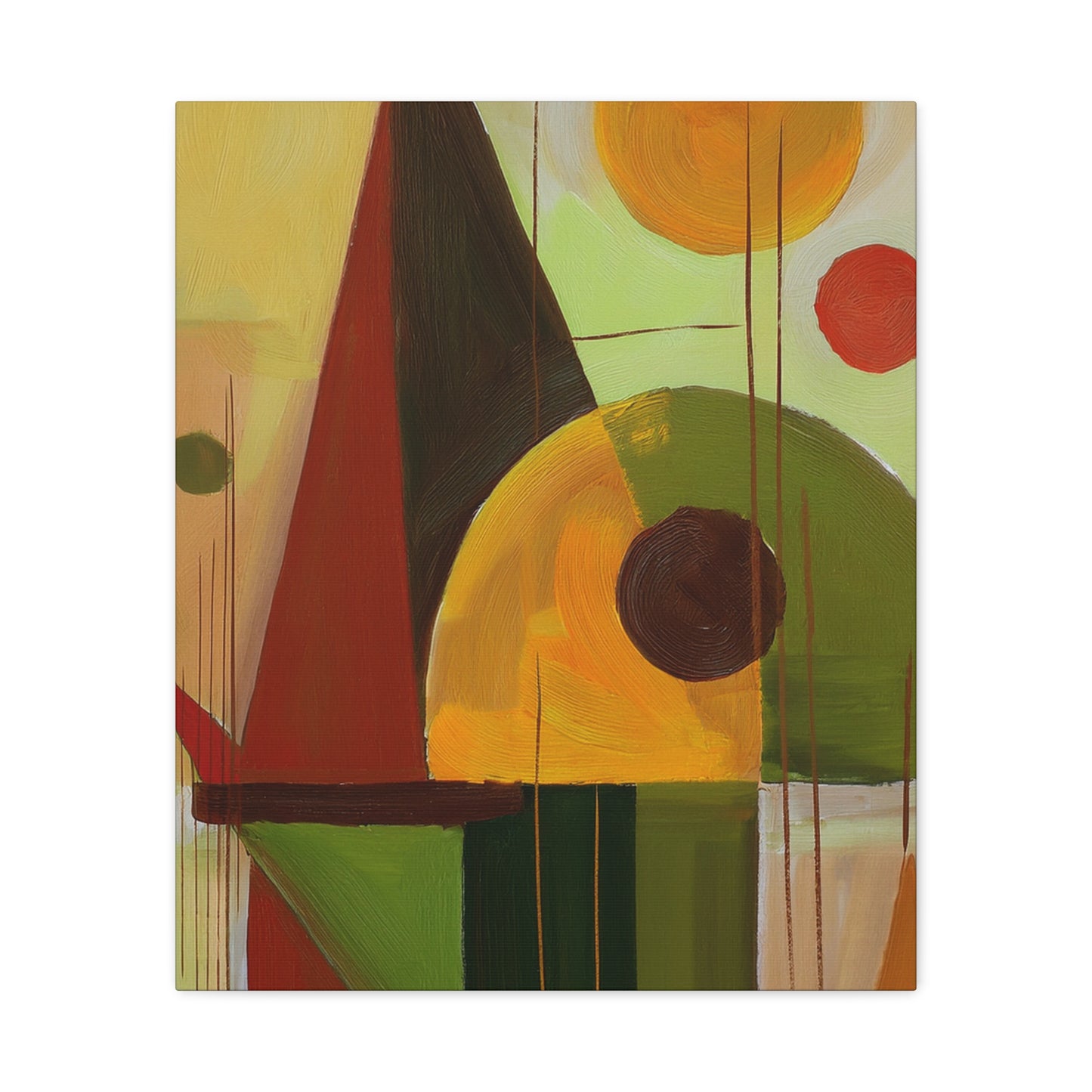 Abstract Geometric Painting Print Canvas 20x24,20x30,24x30 24x32,24x36,30x40 32x48,36x48,40x60 Pine-Wood Inner Frame ABS-60