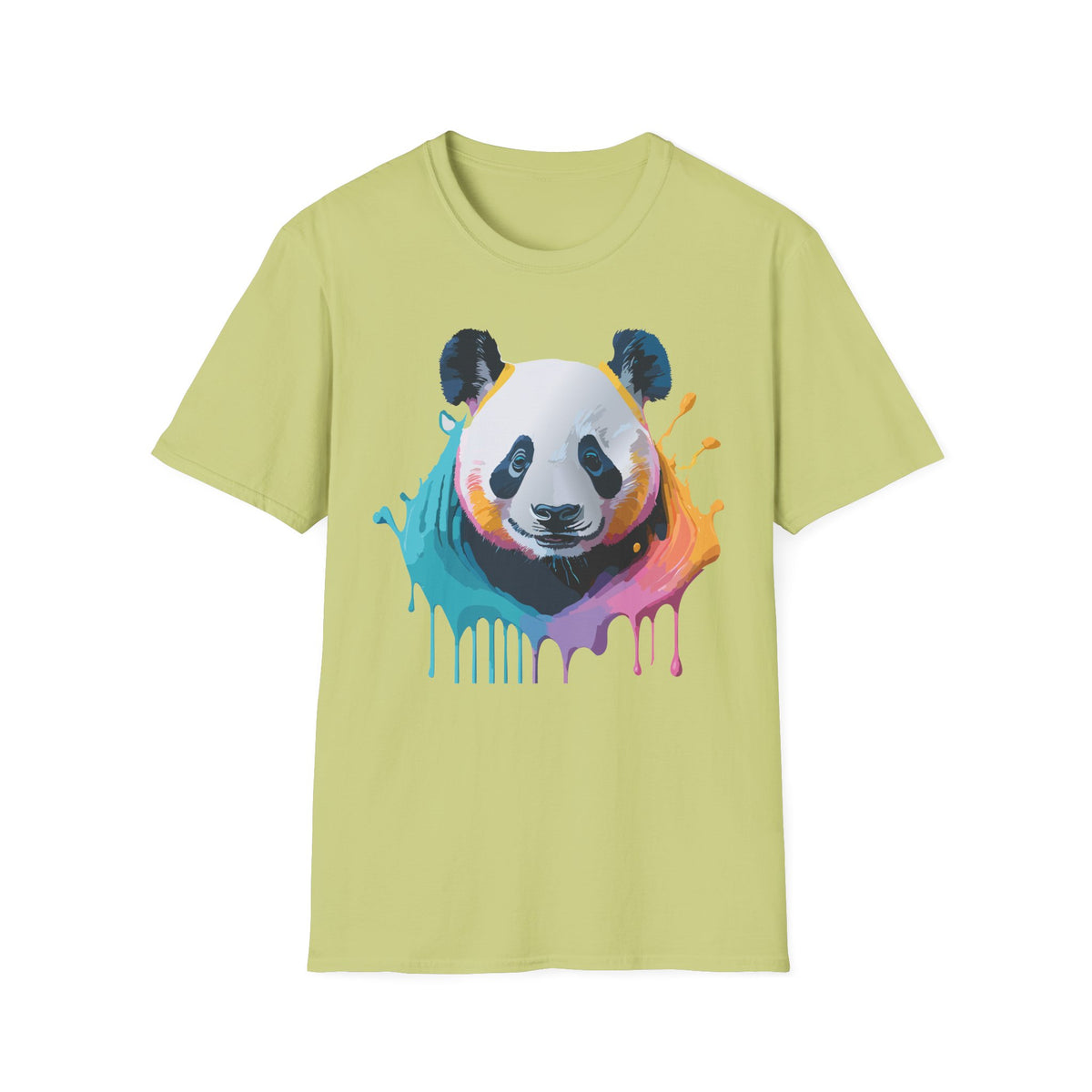 Colorful Watercolor Panda T-Shirt | Splash Art Panda Tee