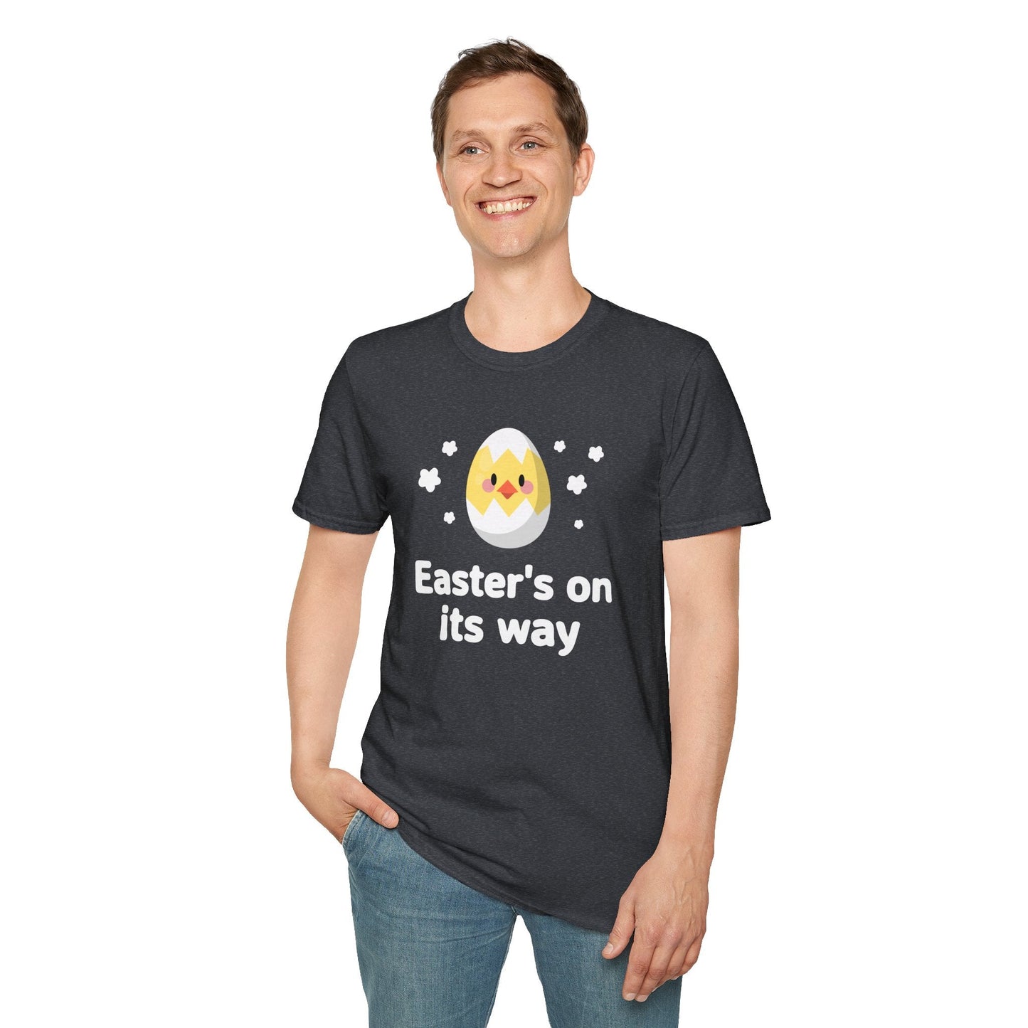 Easter Day T Shirt with Easter Design and Signature Print Unisex Gildan Softstyle Tee One Hundred Percent Cotton