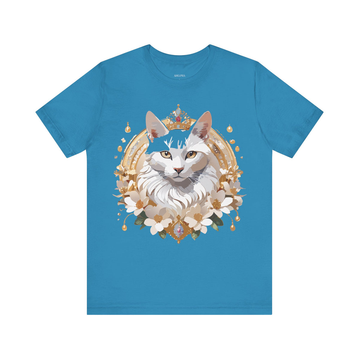 Medallion Graphic Unisex Cotton Bella+Canvas Tee with Art Design d68
