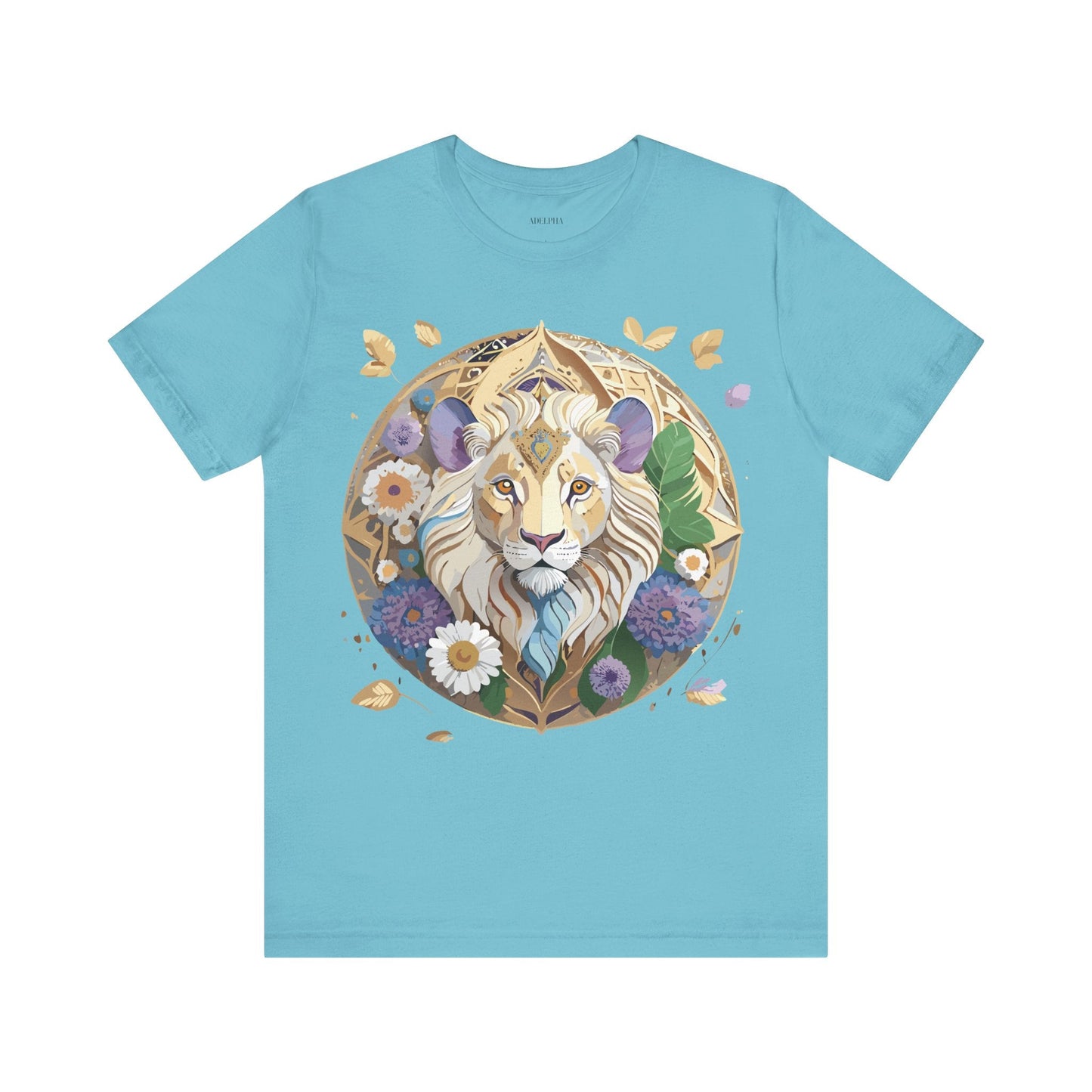 Adelpha Graphic Tee Unisex Medallion Shirt Vintage Inspired Art Design Short Sleeve