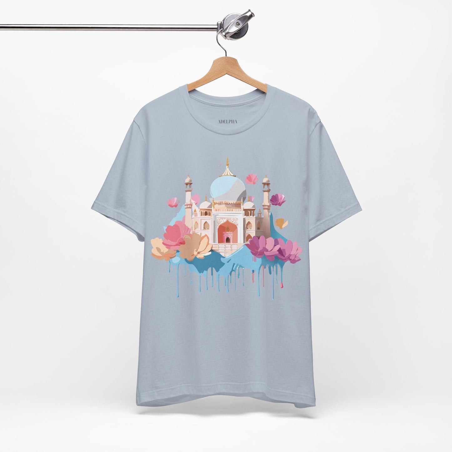 Tourist Shirt Taj Mahal Graphic Tee Unisex Short Sleeve Art From Adelpha Vintage Inspired