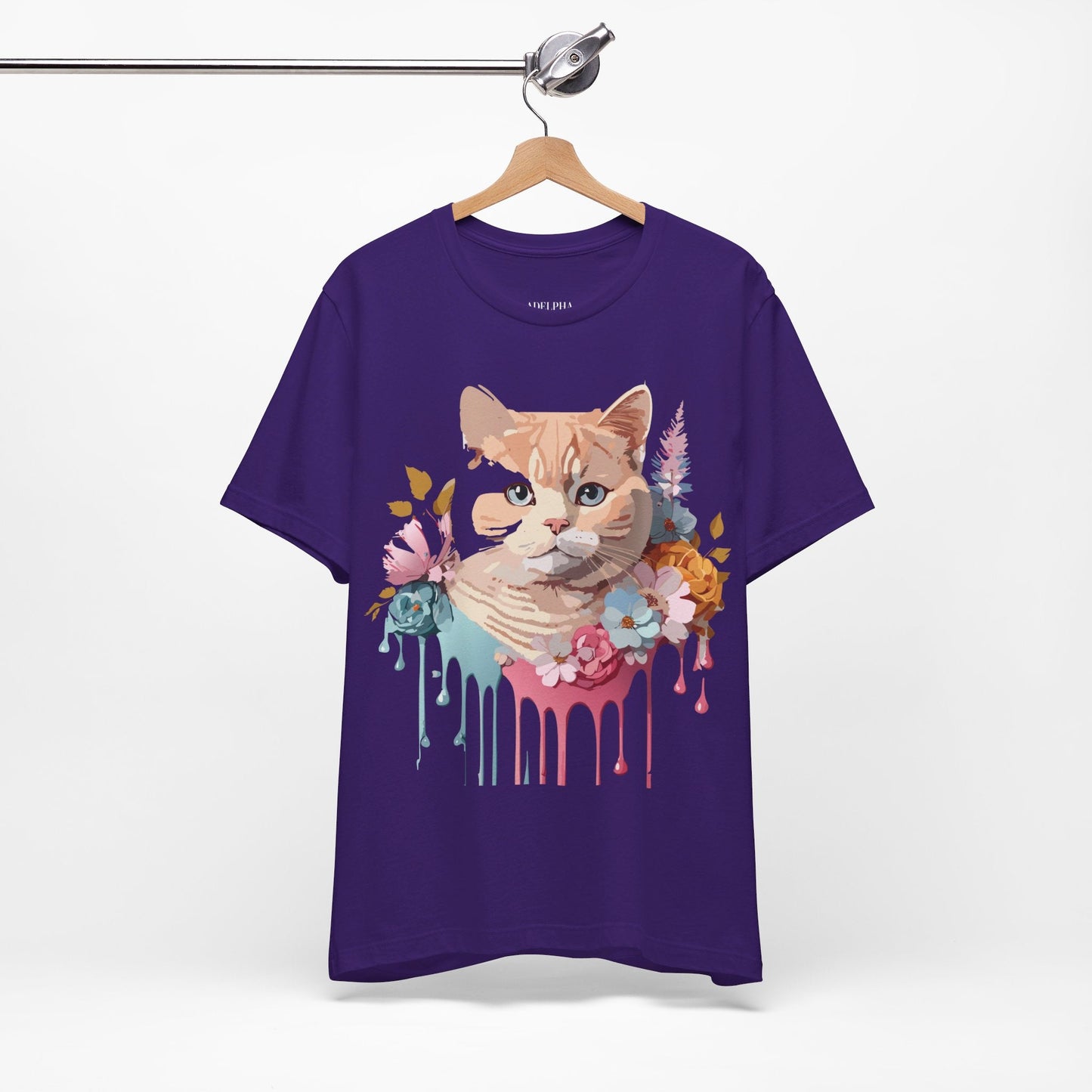 Cat Graphic Unisex 100 Cotton Vintage Design Tee 11