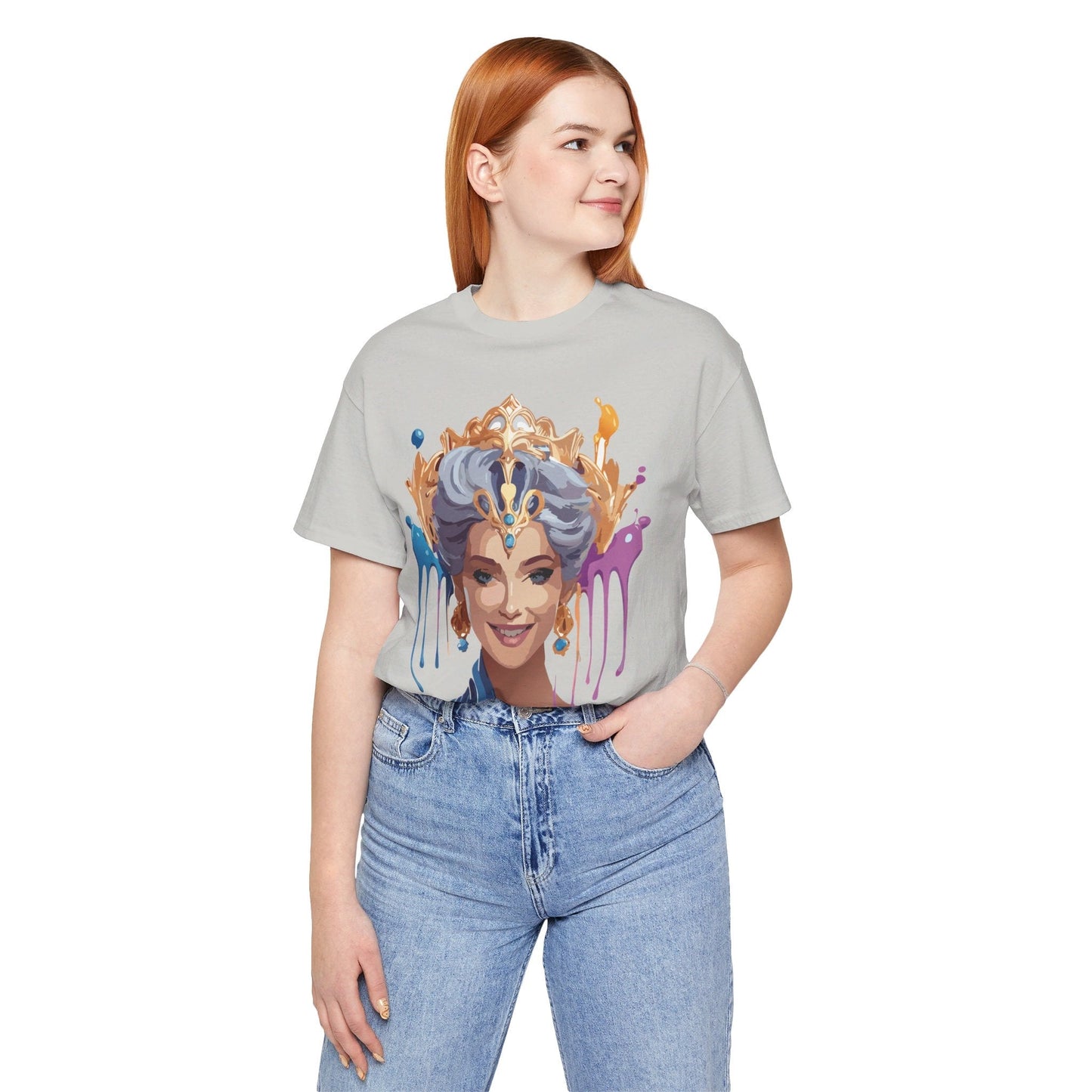 Queen Graphic Tee Unisex Jersey Short Sleeve Adelpha Art Design Vintage Inspired
