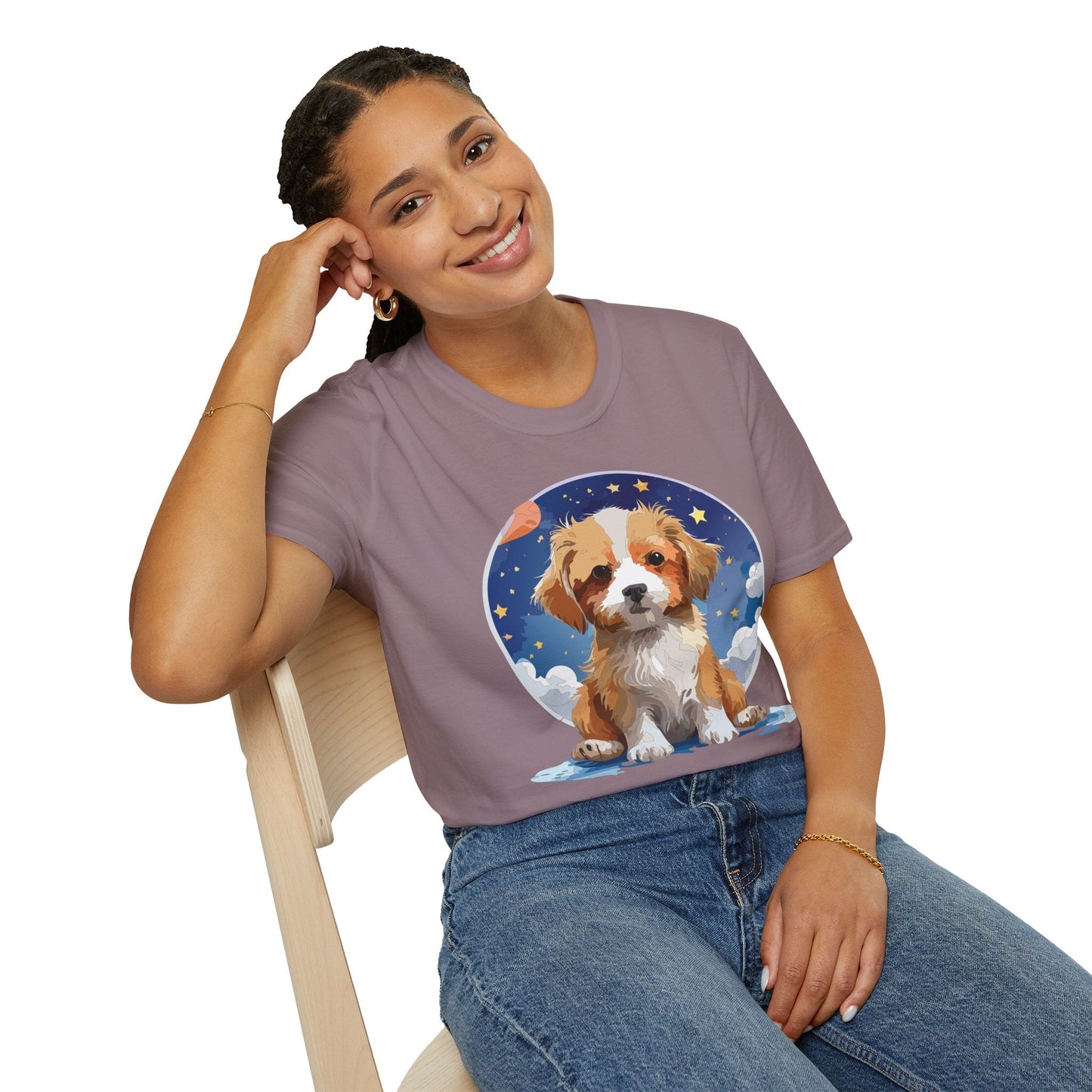 Dog Shirt Unisex Animal Tee Gildan Softstyle 64000 Short Sleeve Comfort