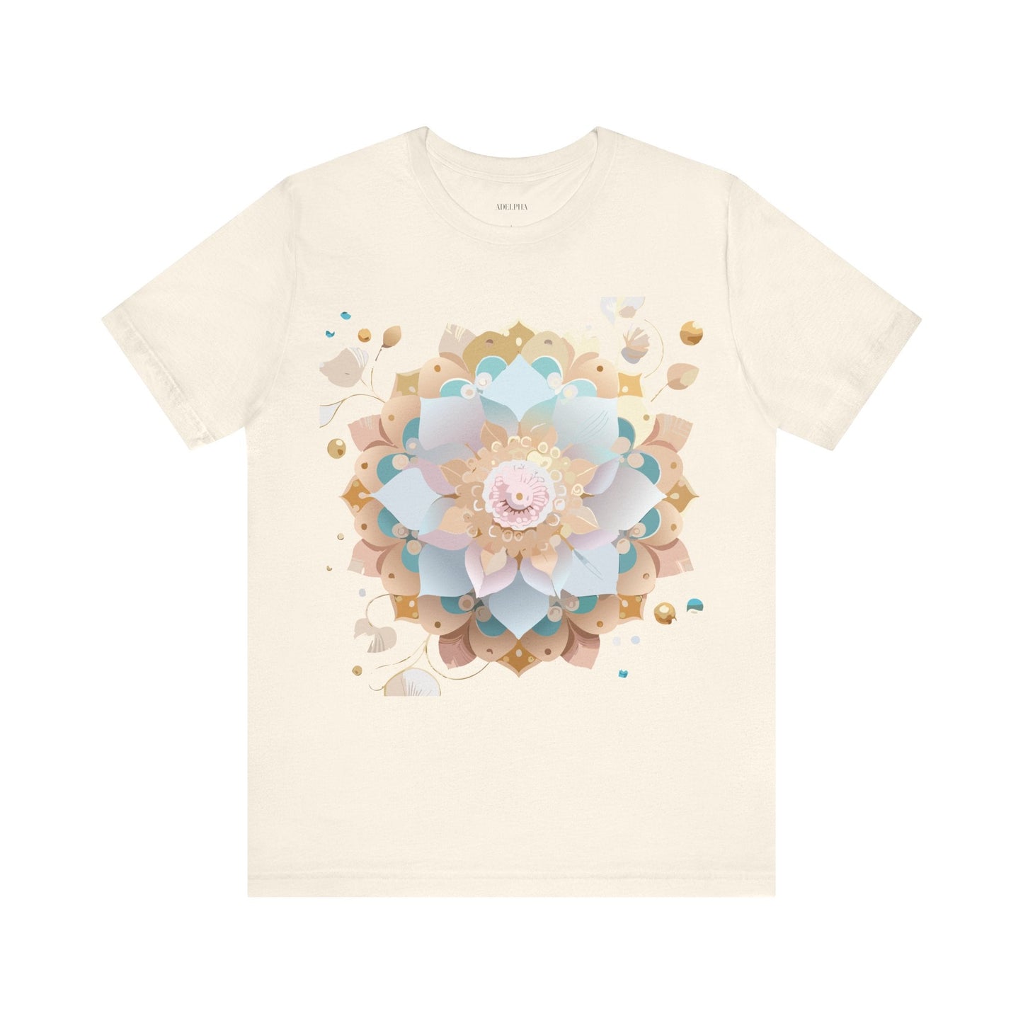 Mandala Graphic Unisex 100 Cotton Vintage Floral Artwork Tee 9