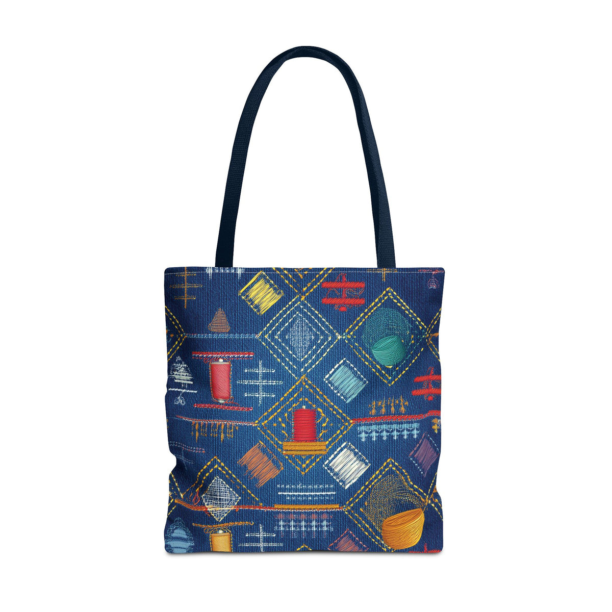 Diwali Graphic Denim Fabric Imitation Print Unisex Canvas Bag Poly Spun 3 Sizes Tote Bag 205-23